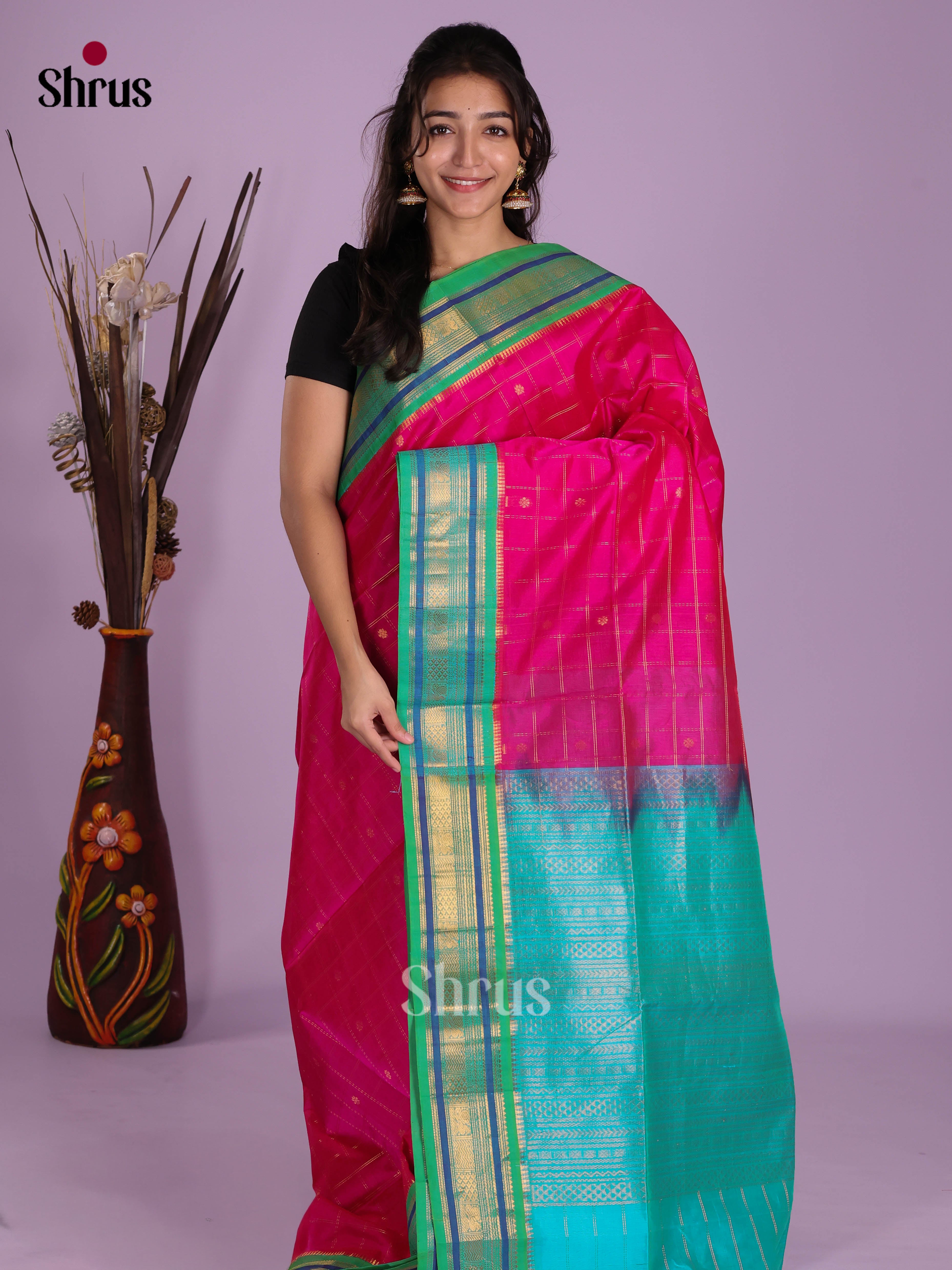 DKS08318 - Silk Cotton Saree