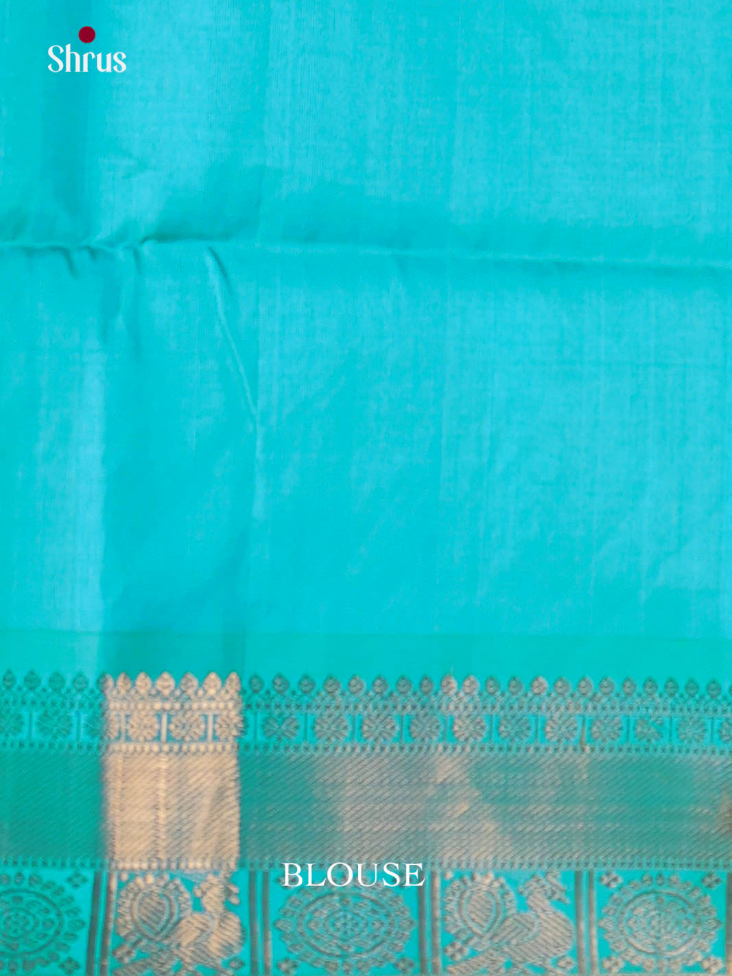 Purple & Blue - Silk Cotton Saree - Shop on Shrus.com