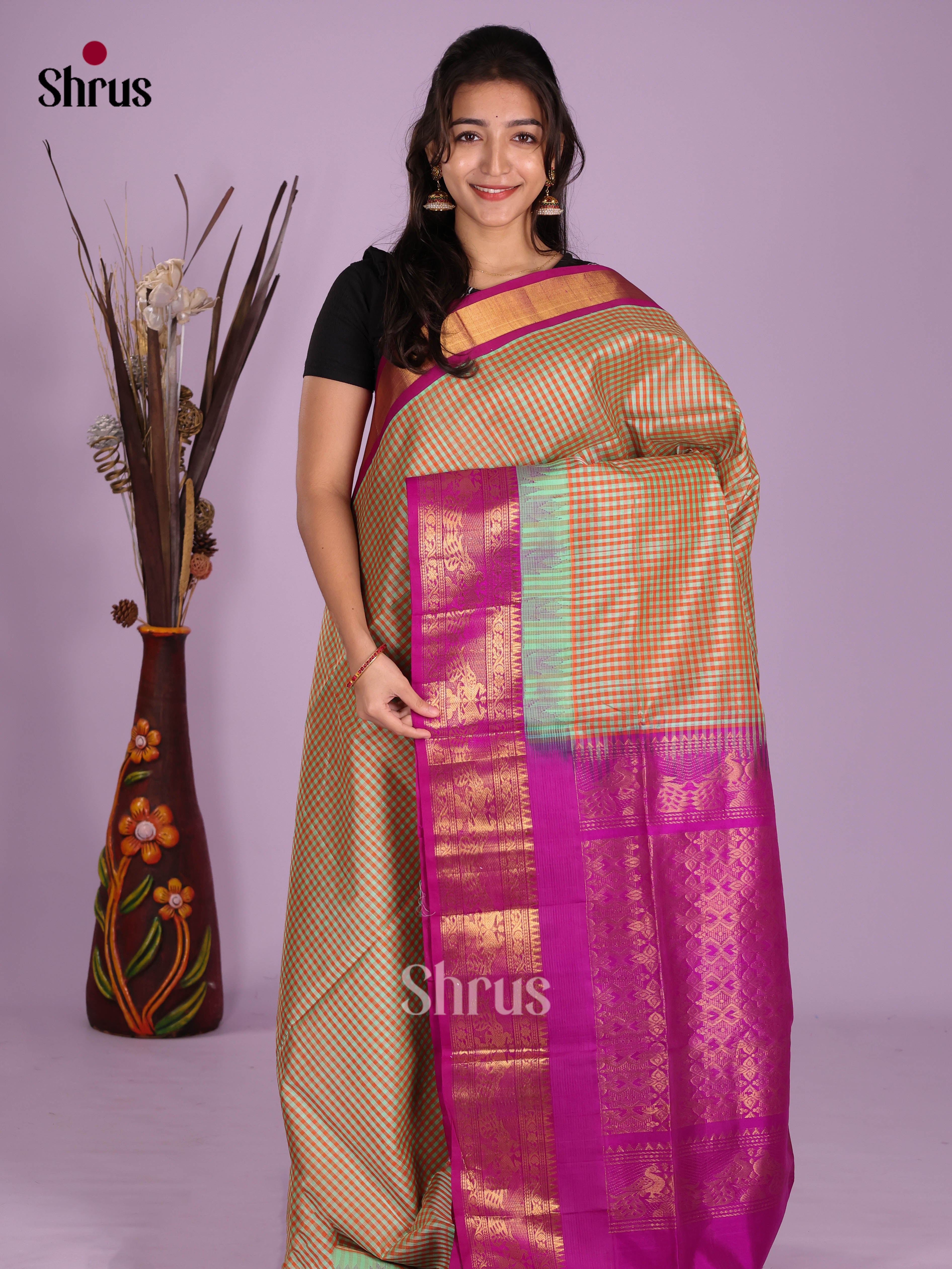 DKS08340 - Silk Cotton Saree