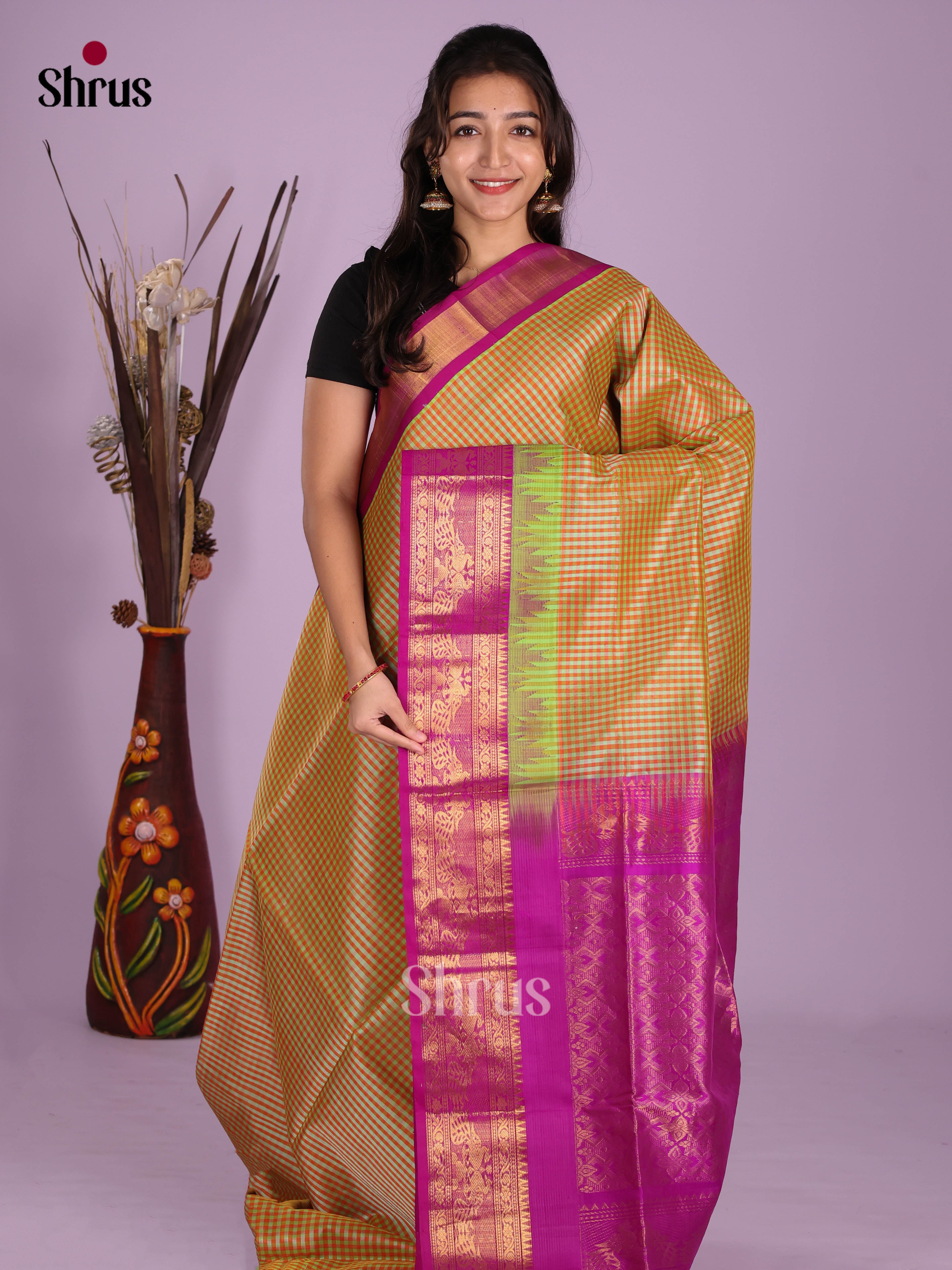 DKS08345 - Silk Cotton Saree