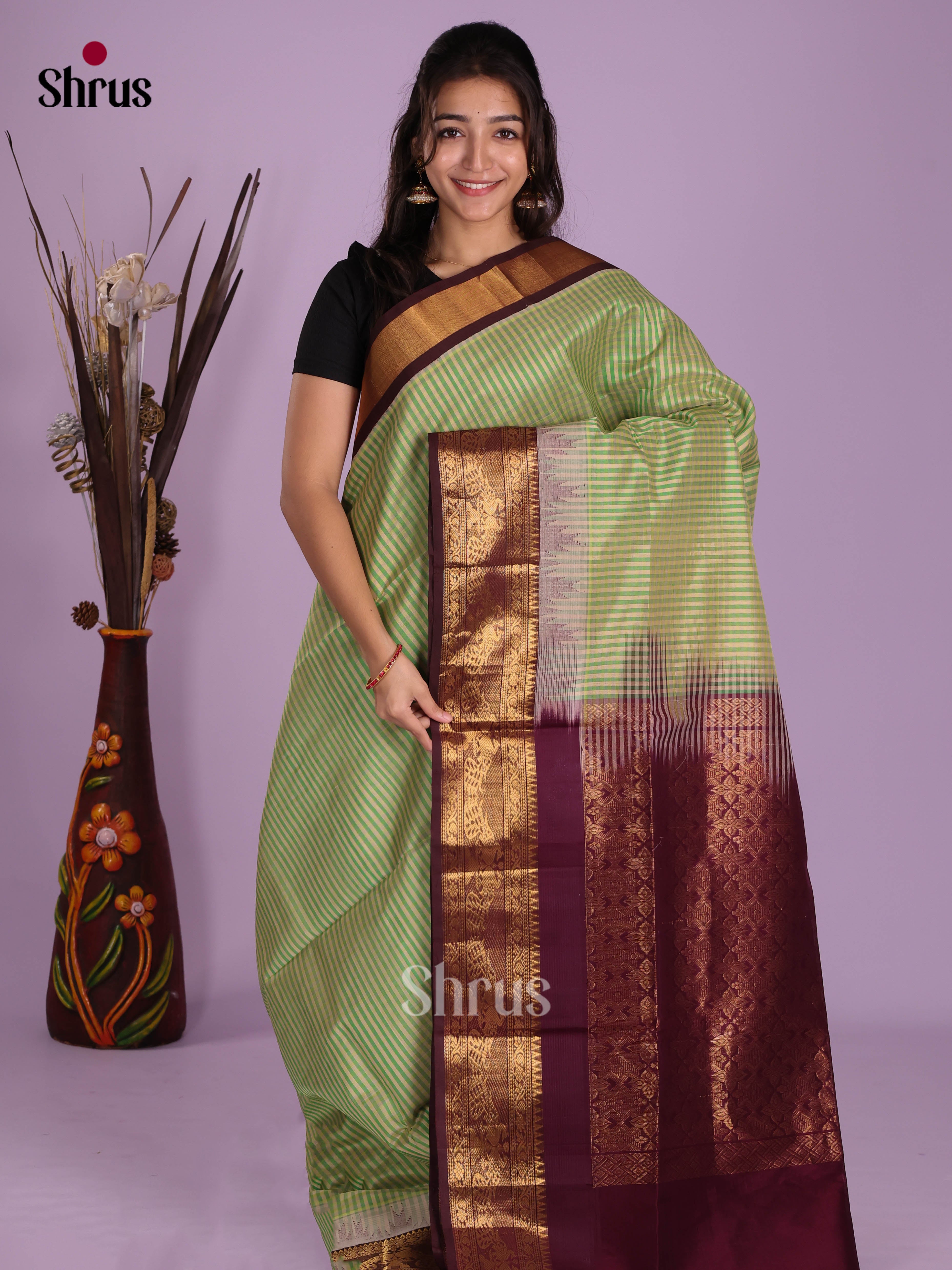 DKS08347 - Silk Cotton Saree