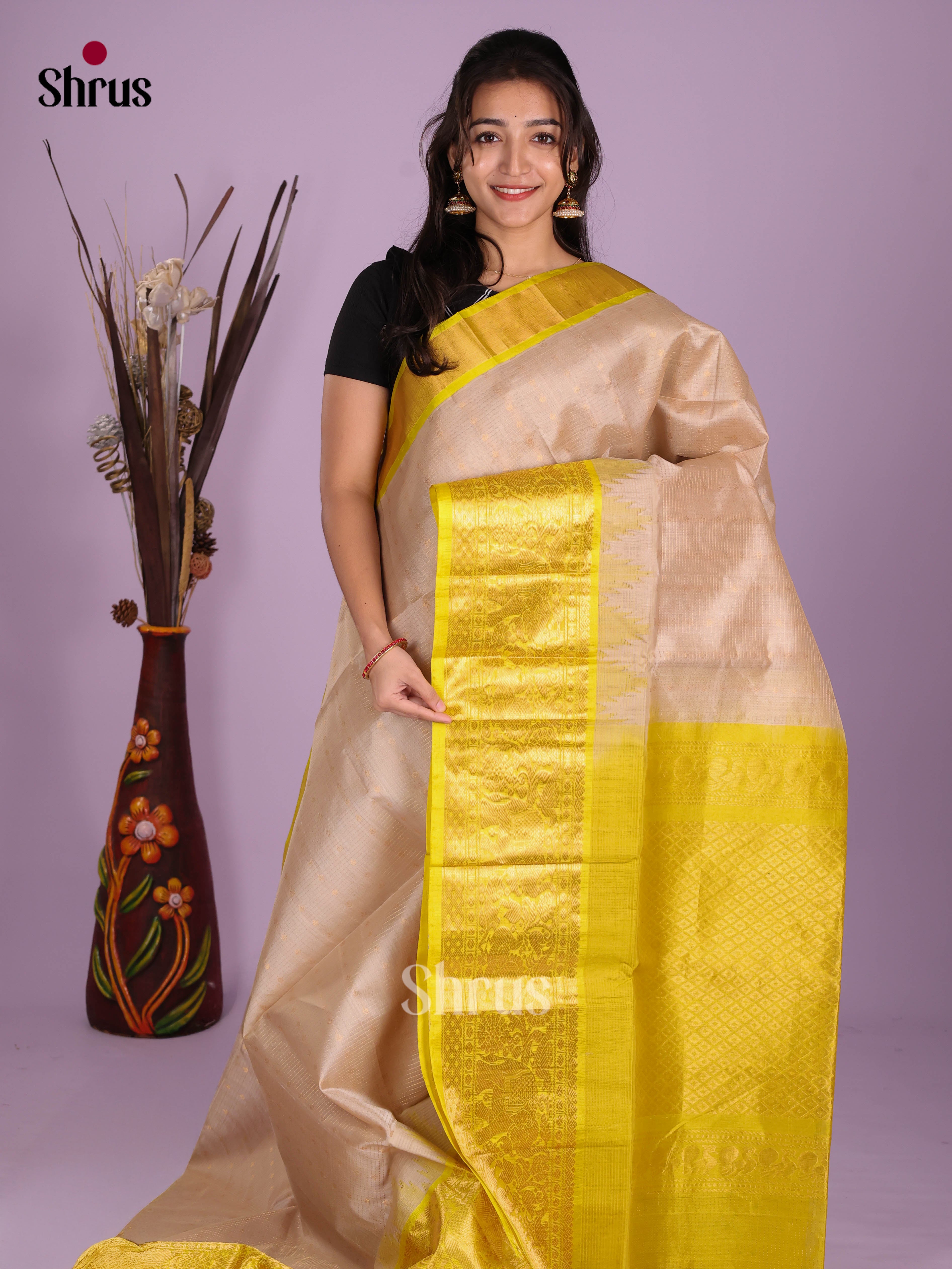 DKS08358 - Silk Cotton Saree - Shop on Shrus.com