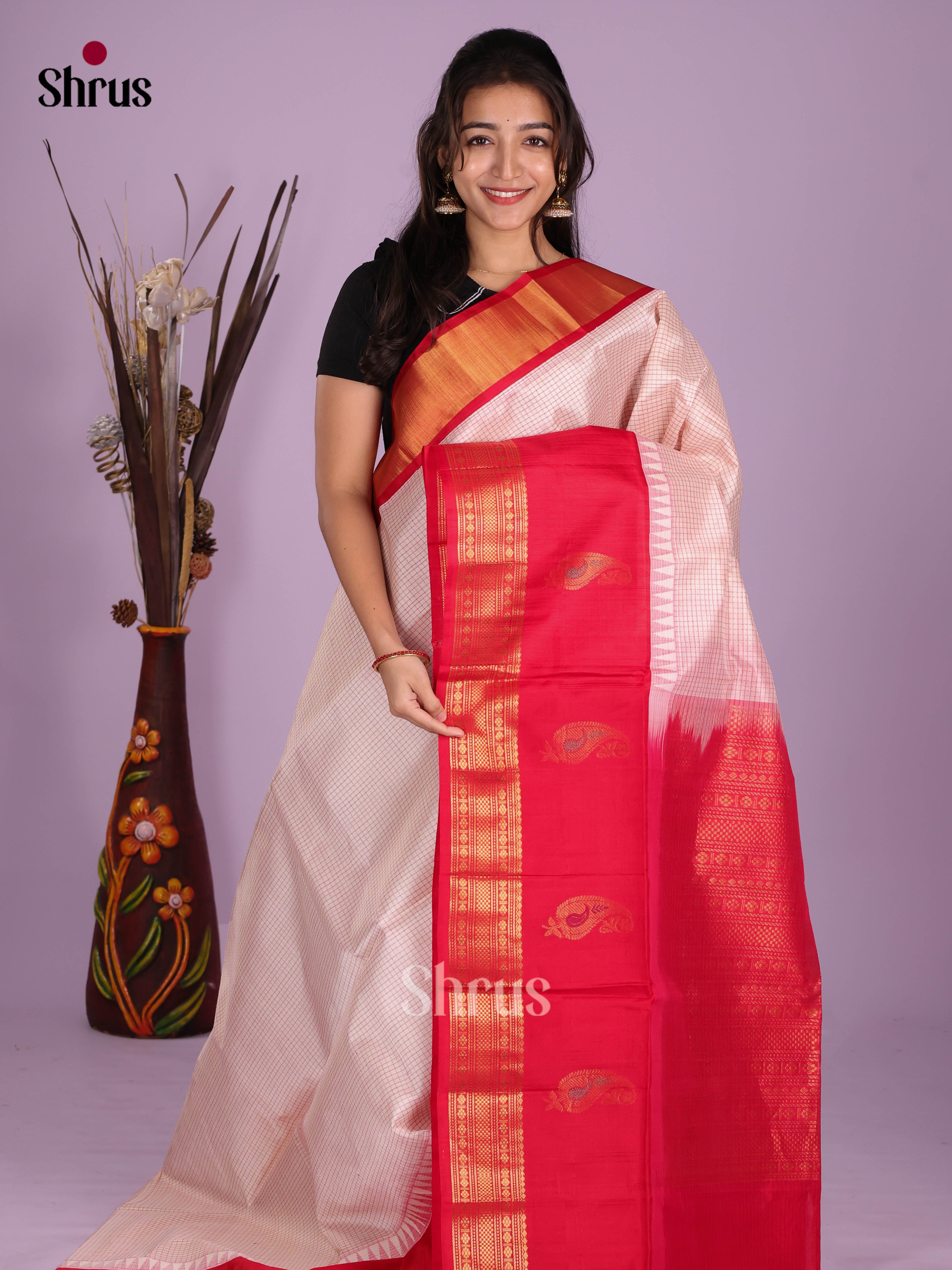 DKS08361 - Silk Cotton Saree