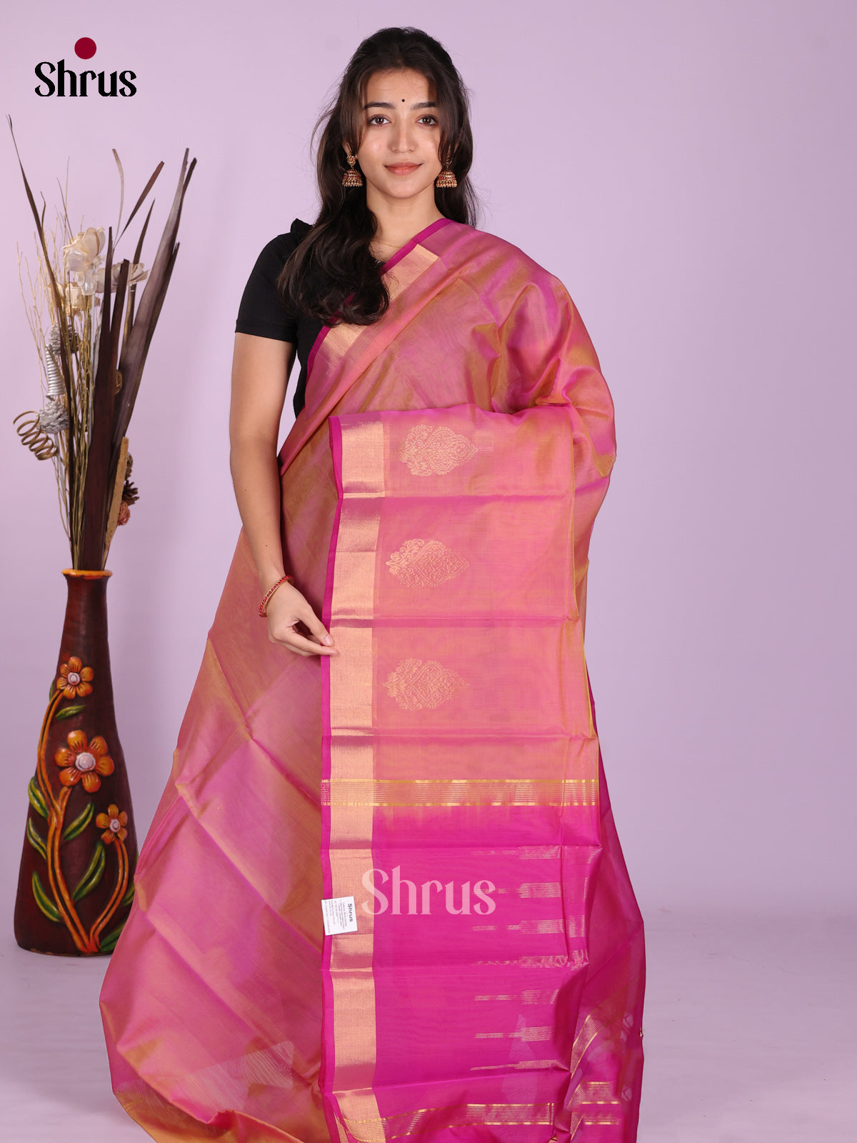DKS08378 - Timeless Silk Cotton Saree - Shop on Shrus.com