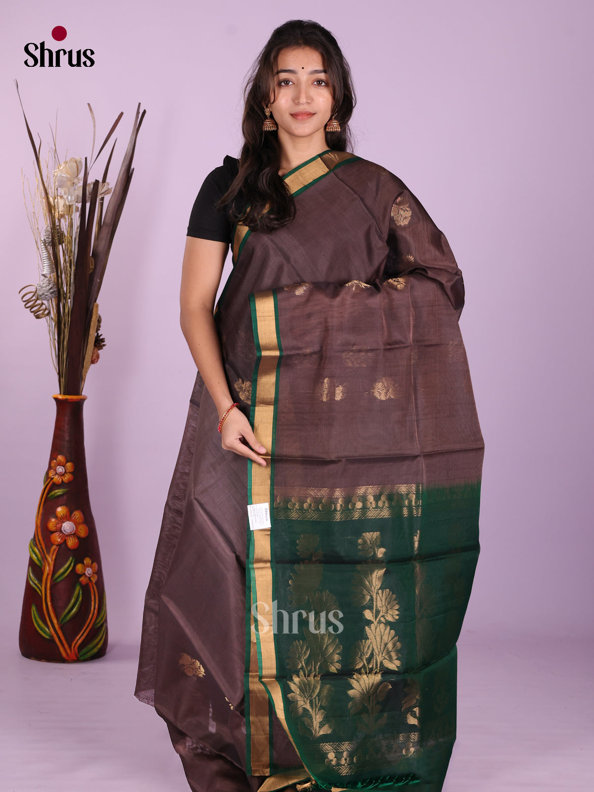 DKS08379 - Timeless Silk Cotton Saree - Shop on Shrus.com