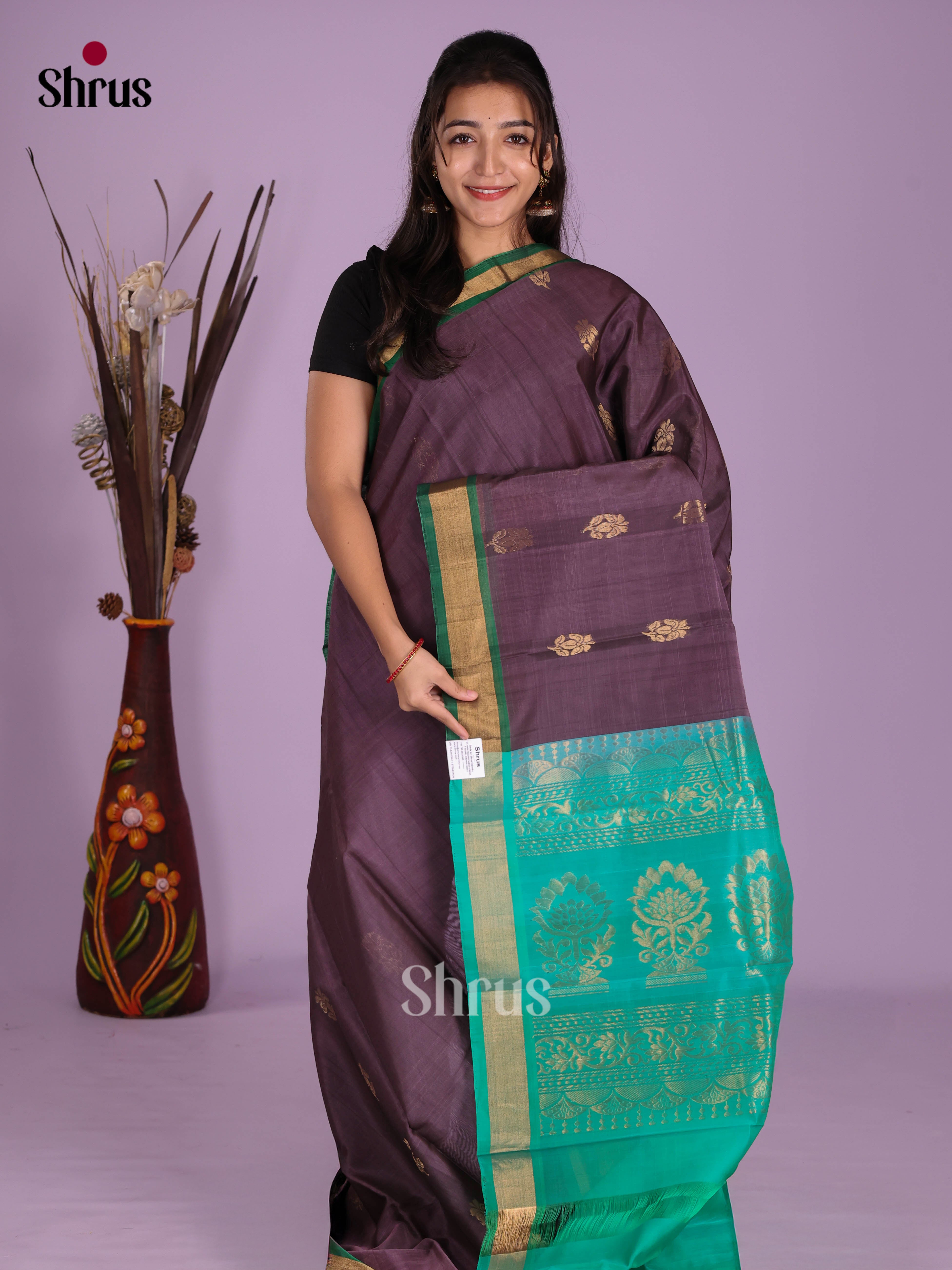 DKS08392 - Timeless Silk Cotton Saree - Shop on Shrus.com
