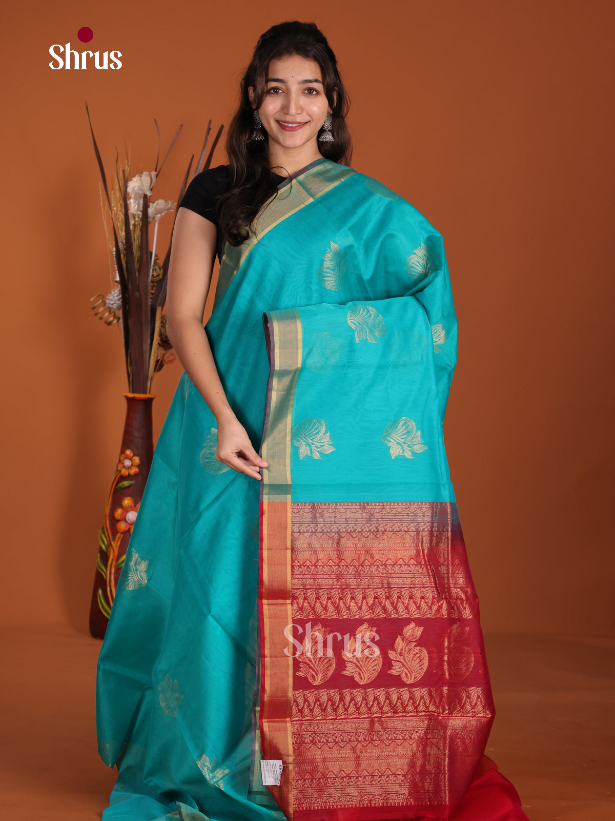 DKS08466 - Timeless Silk Cotton Saree - Shop on Shrus.com