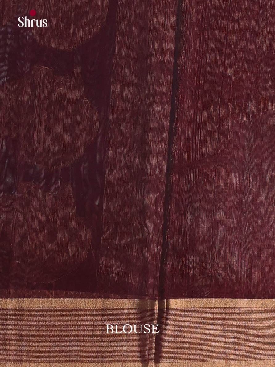 Green & Maroon - Timeless Silk Cotton Saree - Shop on Shrus.com
