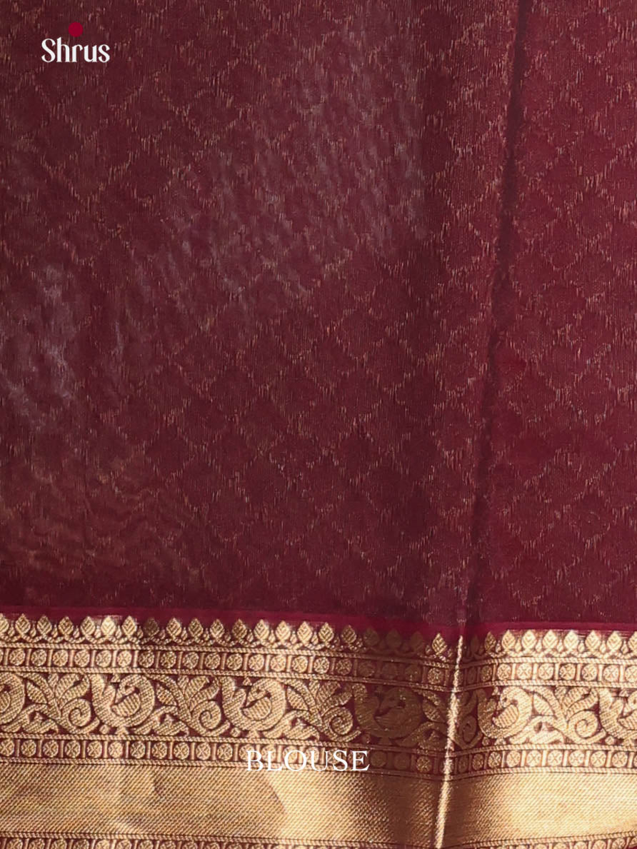 Green & Maroon - Timeless Silk Cotton Saree