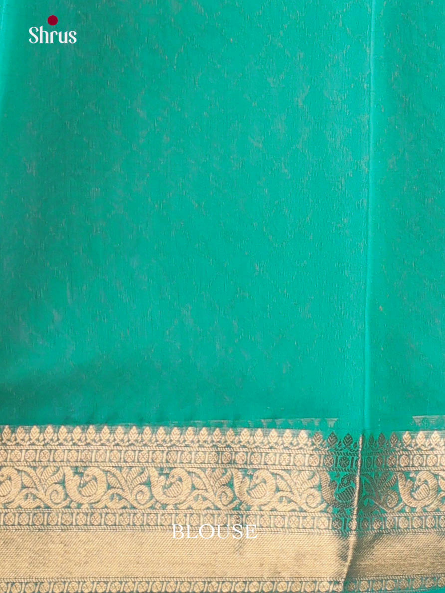Reddish Pink & Green- Timeless Silk Cotton Saree - Shop on Shrus.com