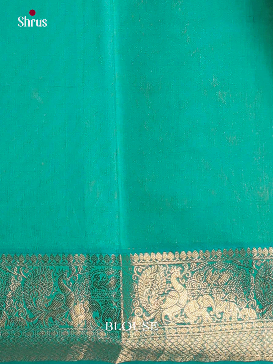 Dark mustard & Green - Timeless Silk Cotton Saree - Shop on Shrus.com