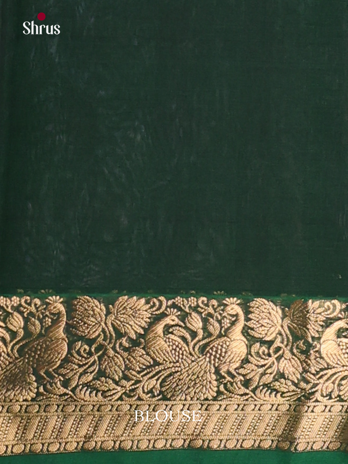Navy Blue & Green- Timeless Silk Cotton Saree - Shop on Shrus.com