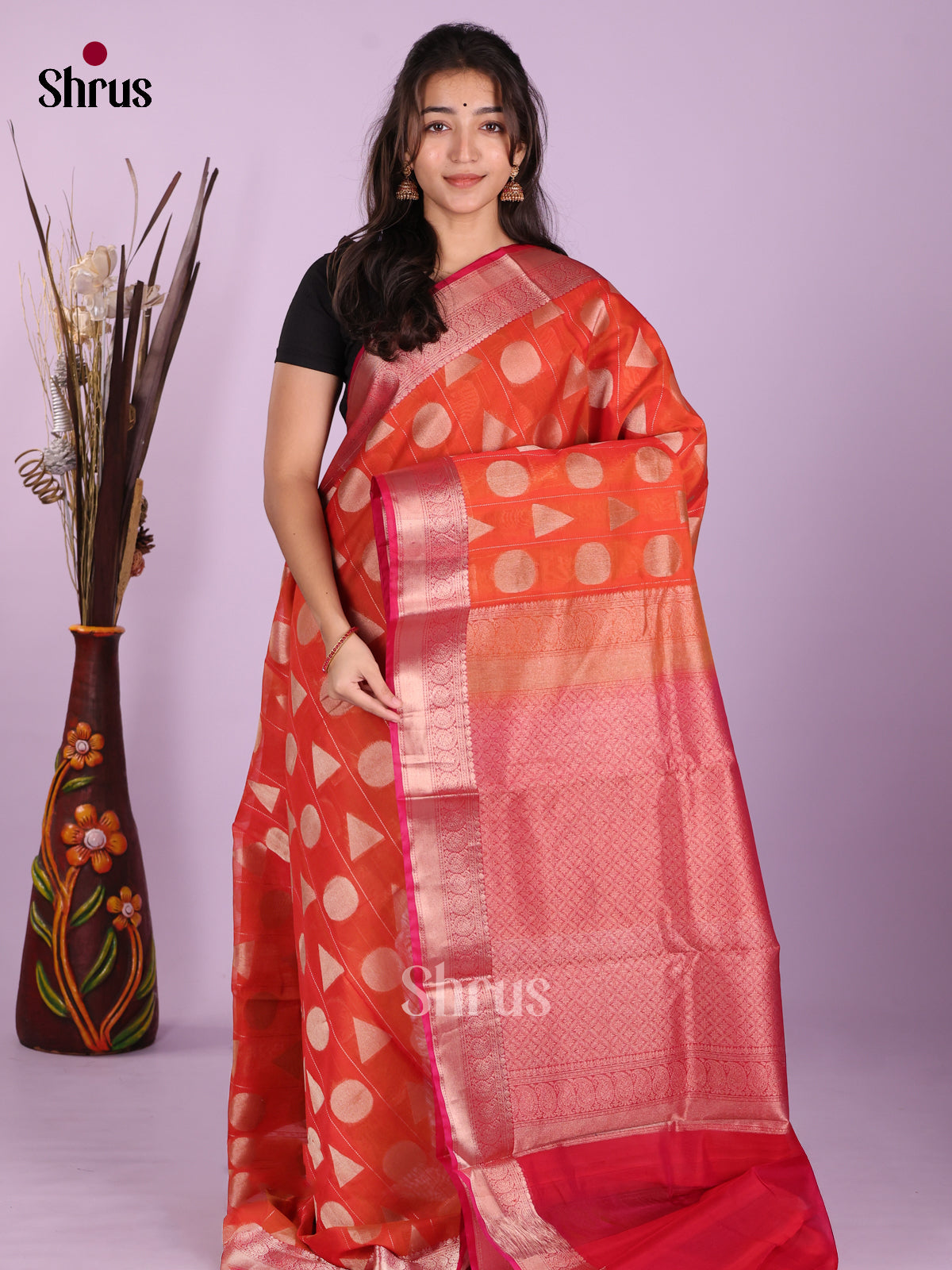 Orange & Red- Timeless Silk Cotton Saree