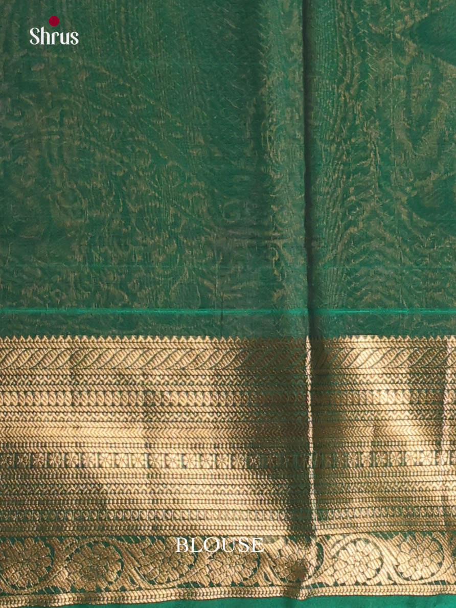 Pink & Green- Timeless Silk Cotton Saree - Shop on Shrus.com