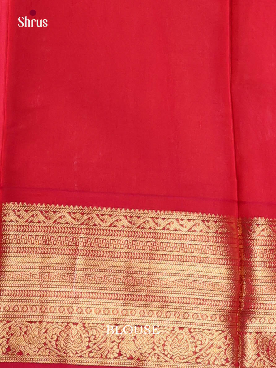 Orange & Red - Timeless Silk Cotton Saree