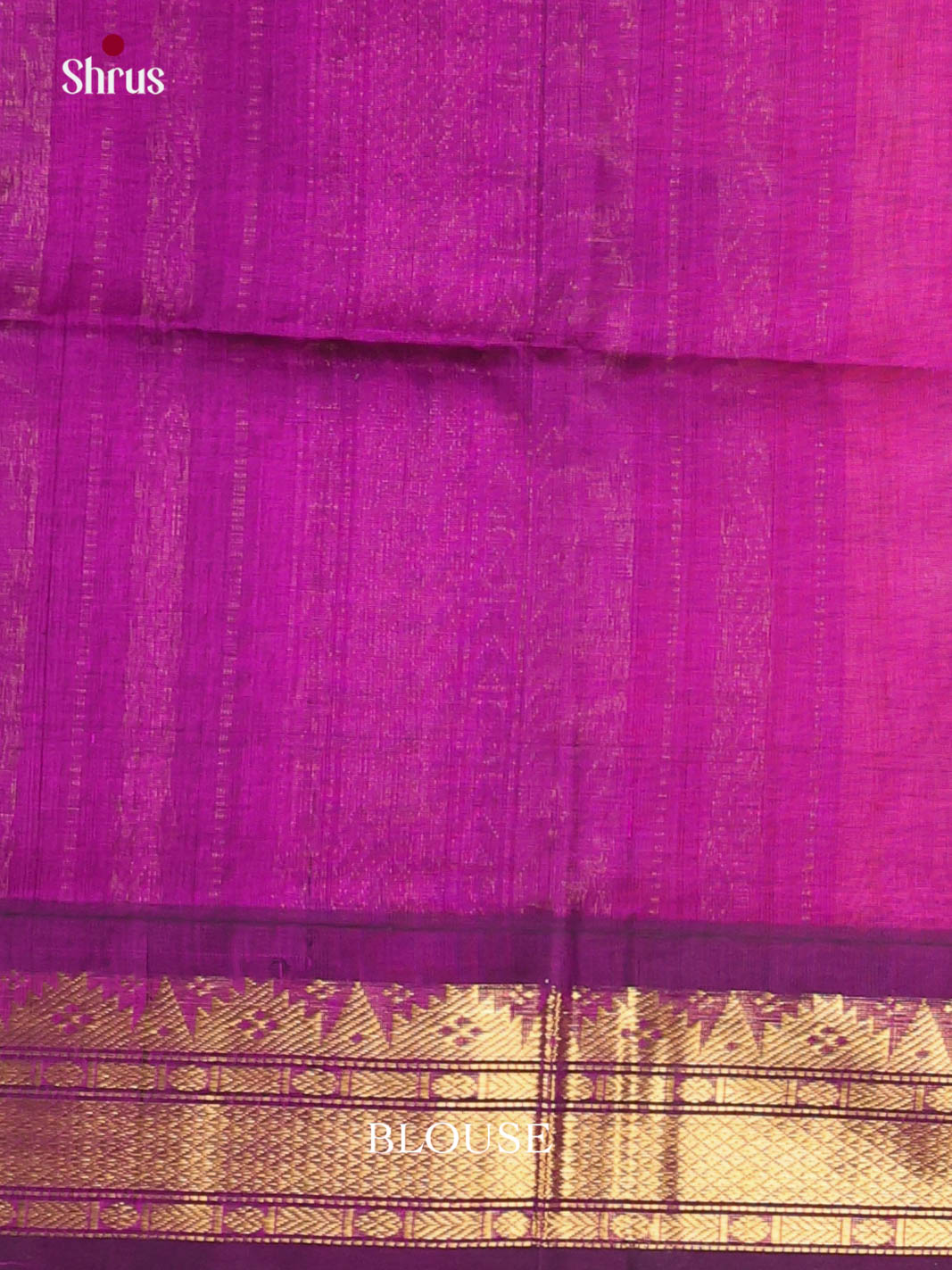 Orangish Pink & Purple - Silk Cotton Saree - Shop on Shrus.com
