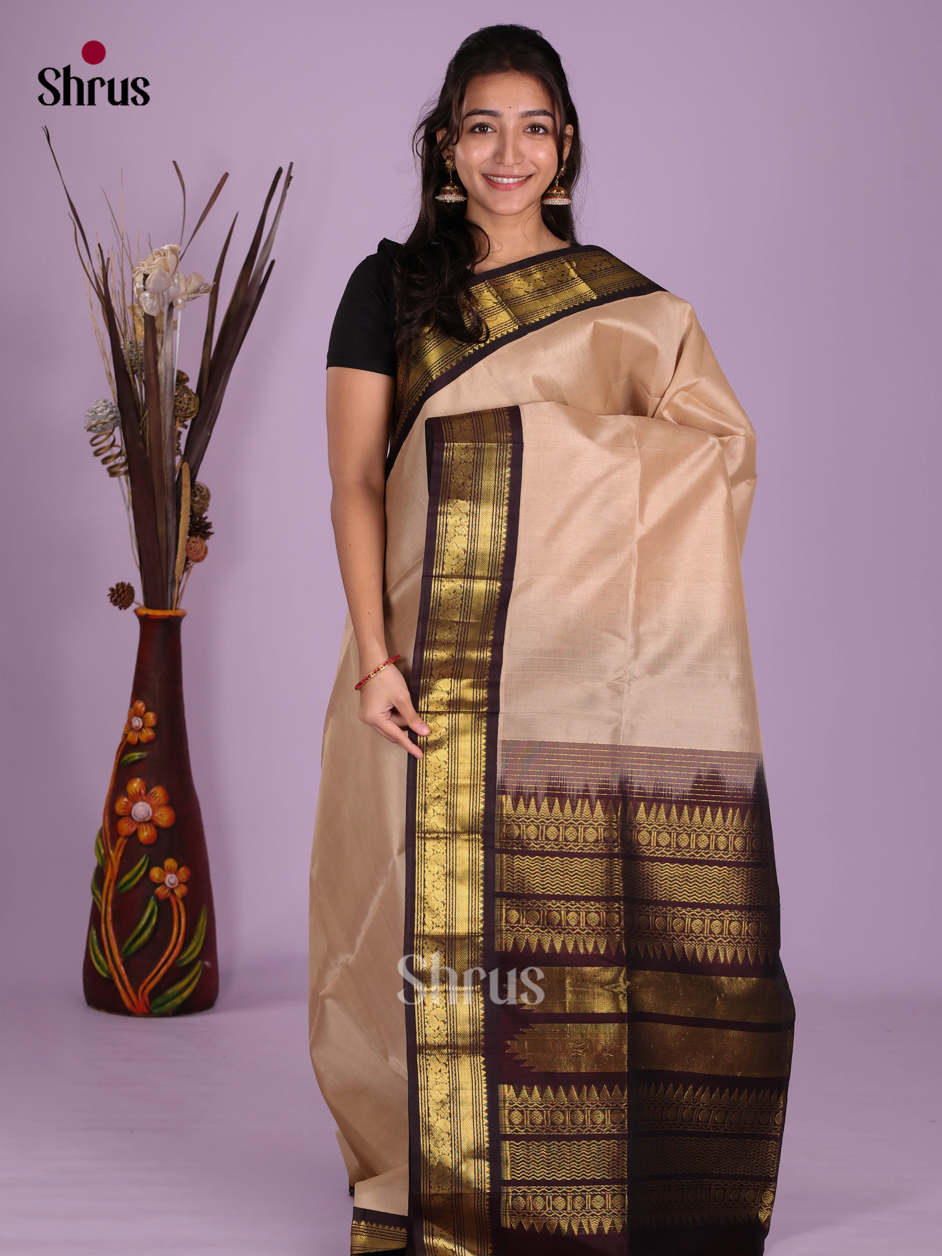 DKS08601 - Silk Cotton Saree - Shop on Shrus.com