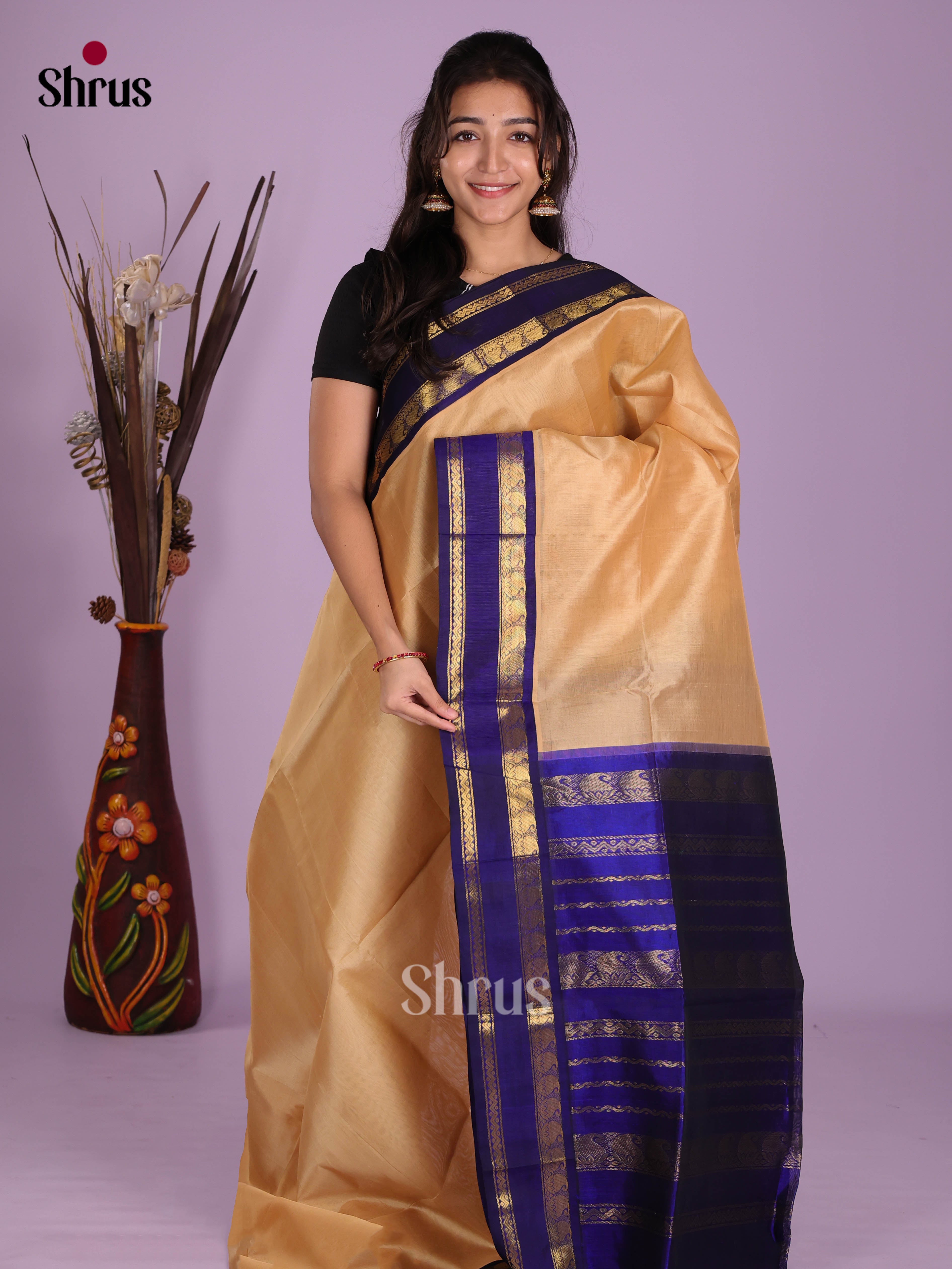 DKS08603 - Silk Cotton Saree - Shop on Shrus.com