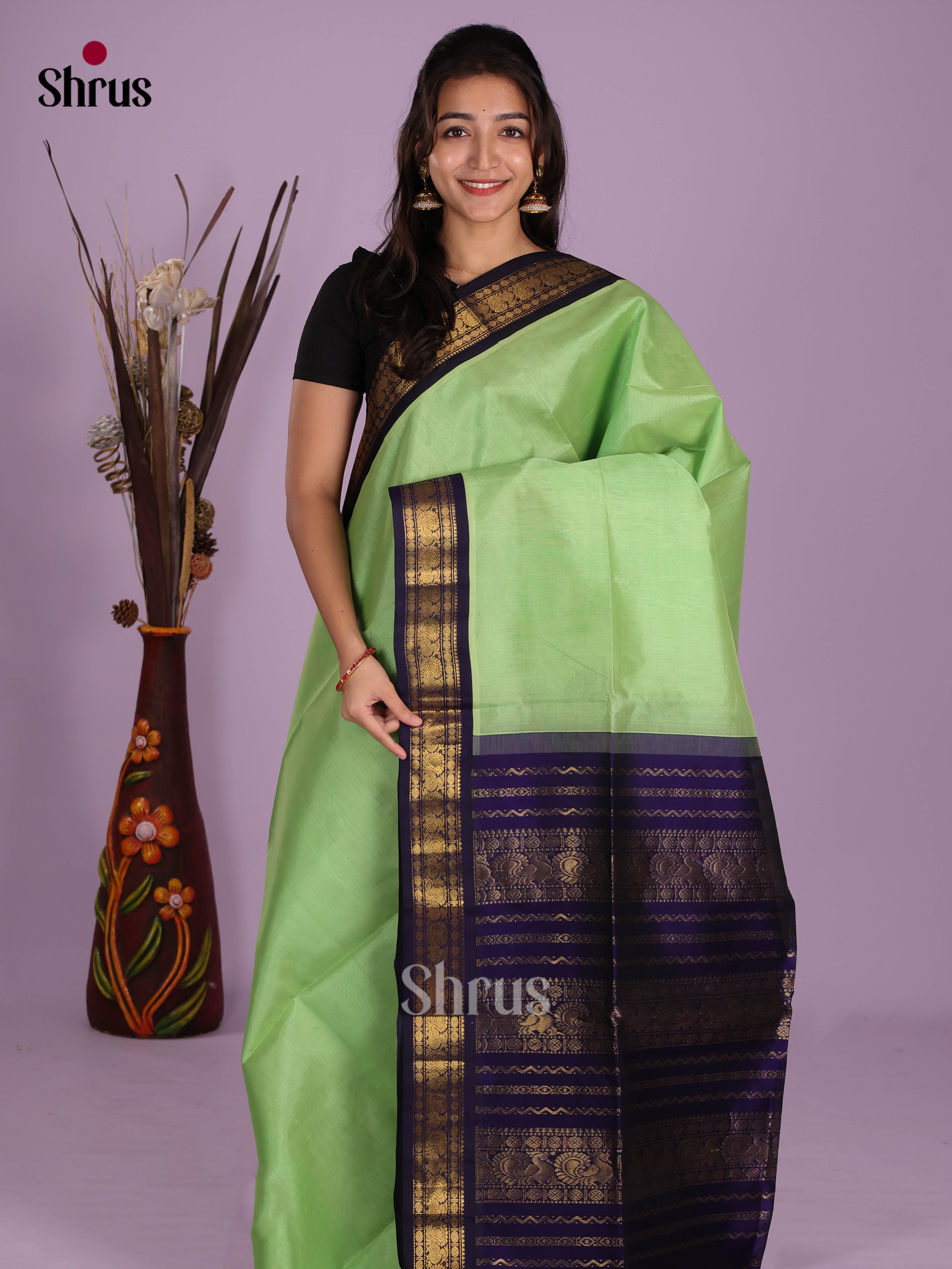 DKS08612 - Silk Cotton Saree - Shop on Shrus.com