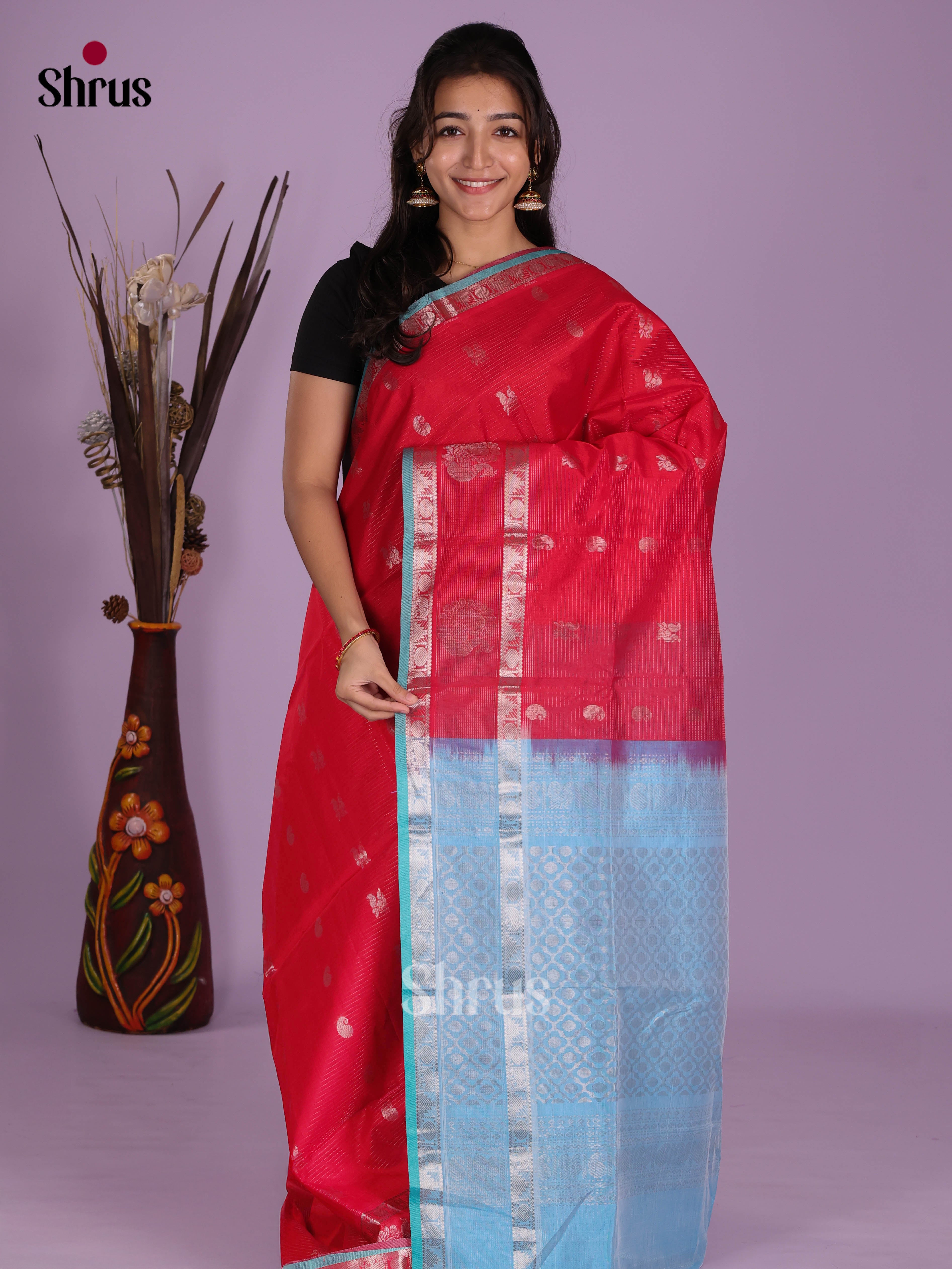 DKS08648 - Silk Cotton Saree
