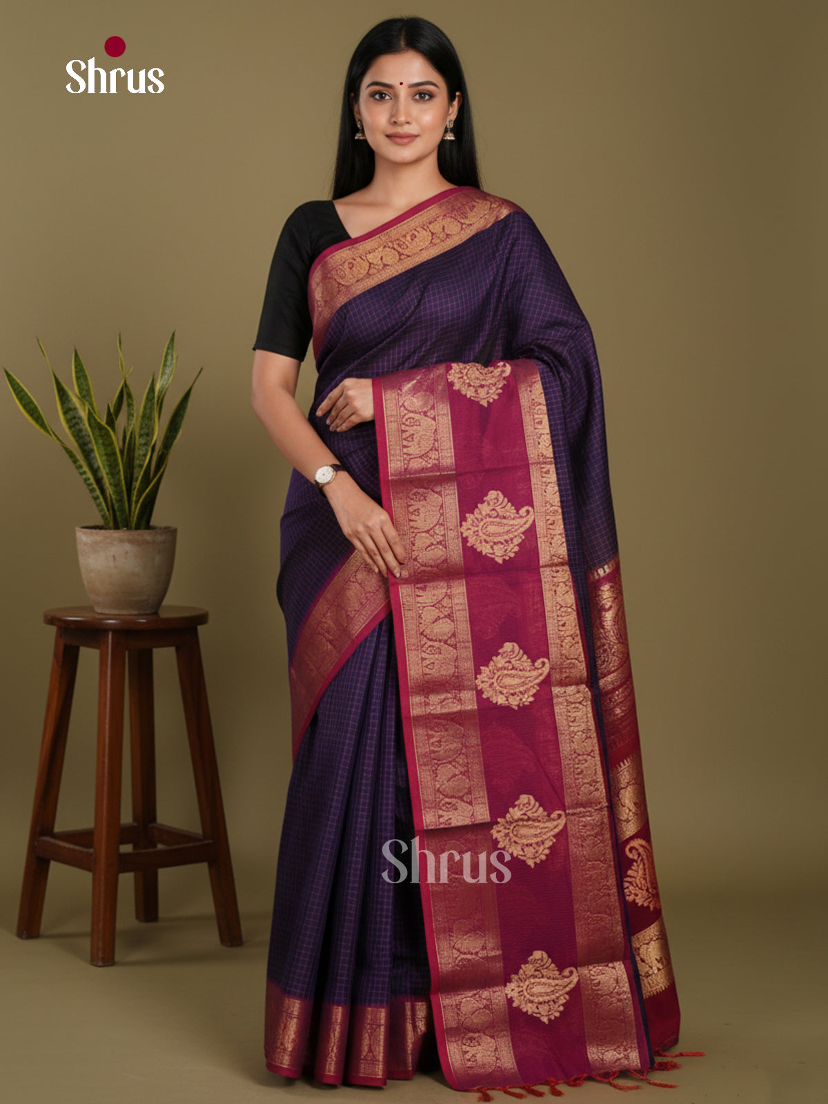 DDS09352 - Chettinad Cotton Saree - DDS09352 - Shop on Shrus.com