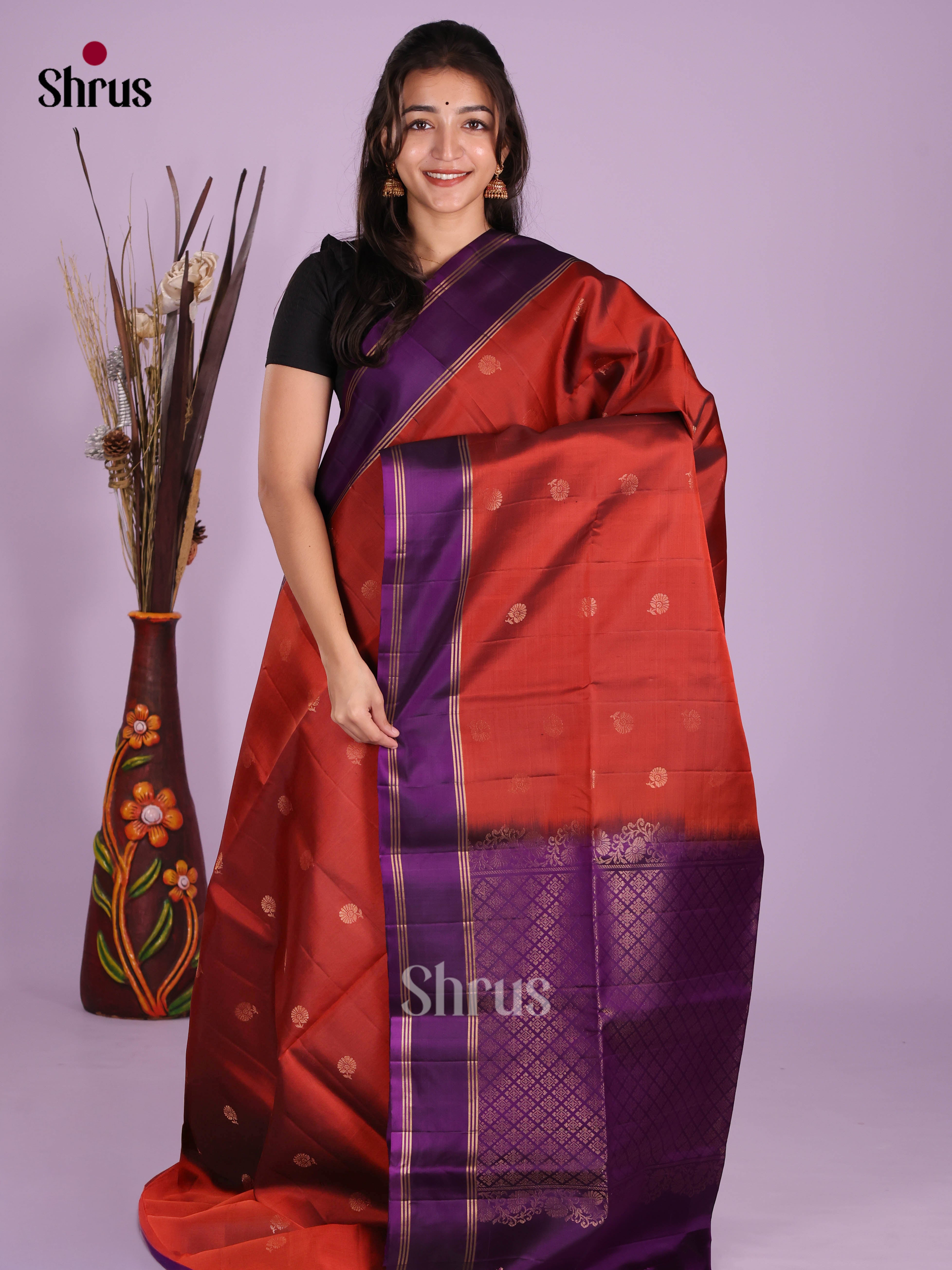 DKS10002 - Soft Silk (HR) Saree - Shop on Shrus.com