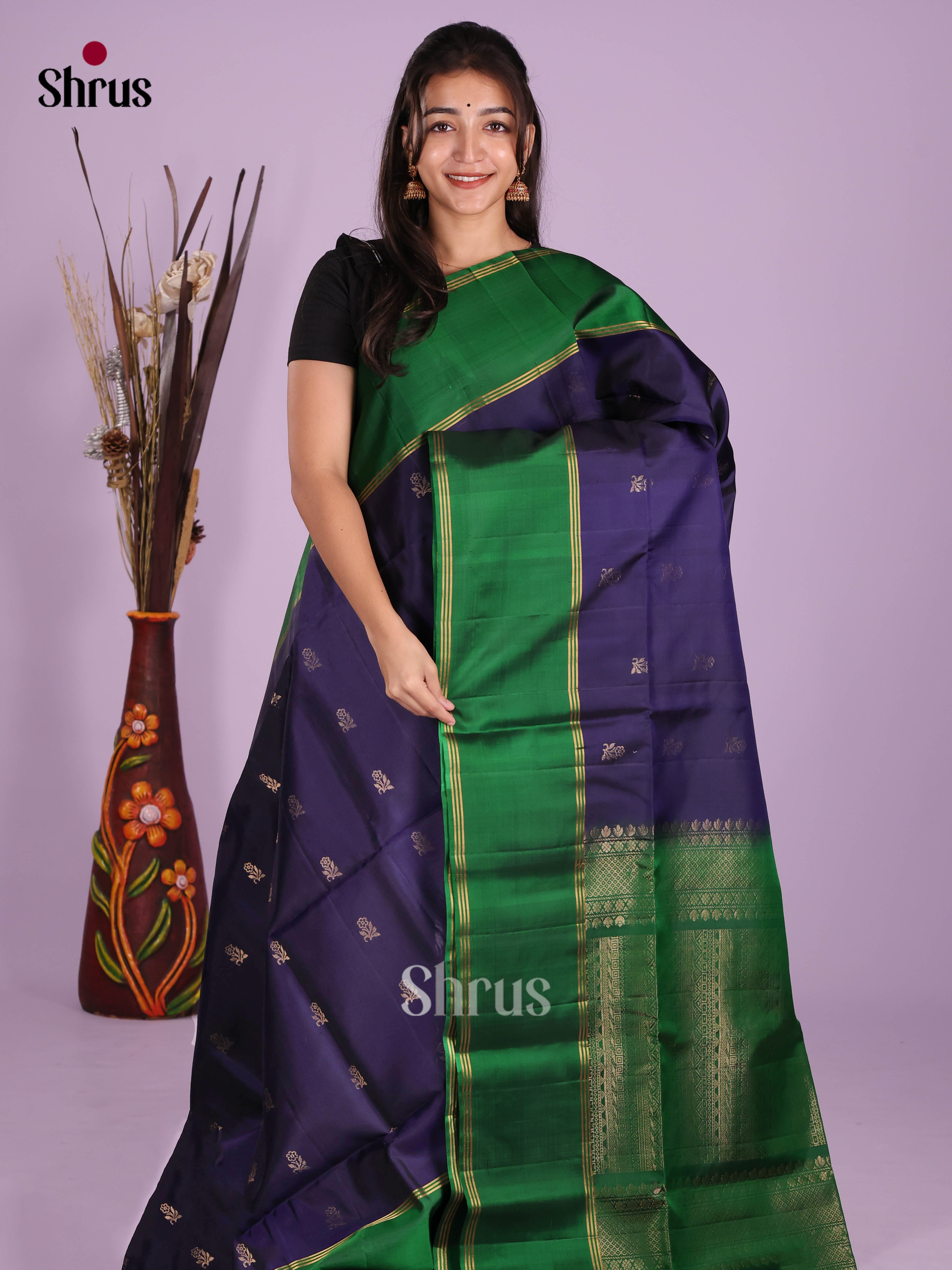 DKS10009 - Soft Silk (HR) Saree - Shop on Shrus.com