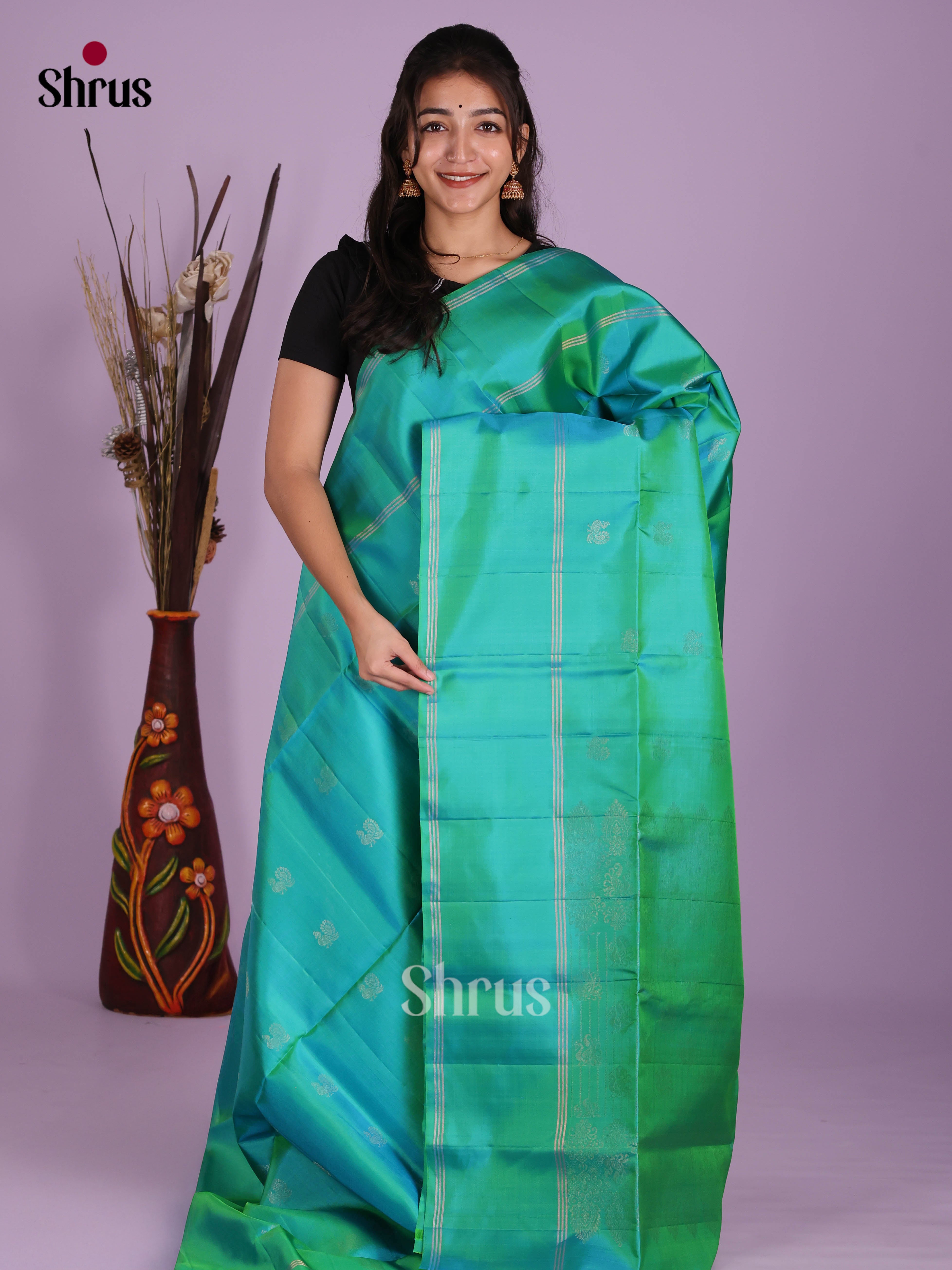 DKS10010 - Soft Silk (HR) Saree - Shop on Shrus.com