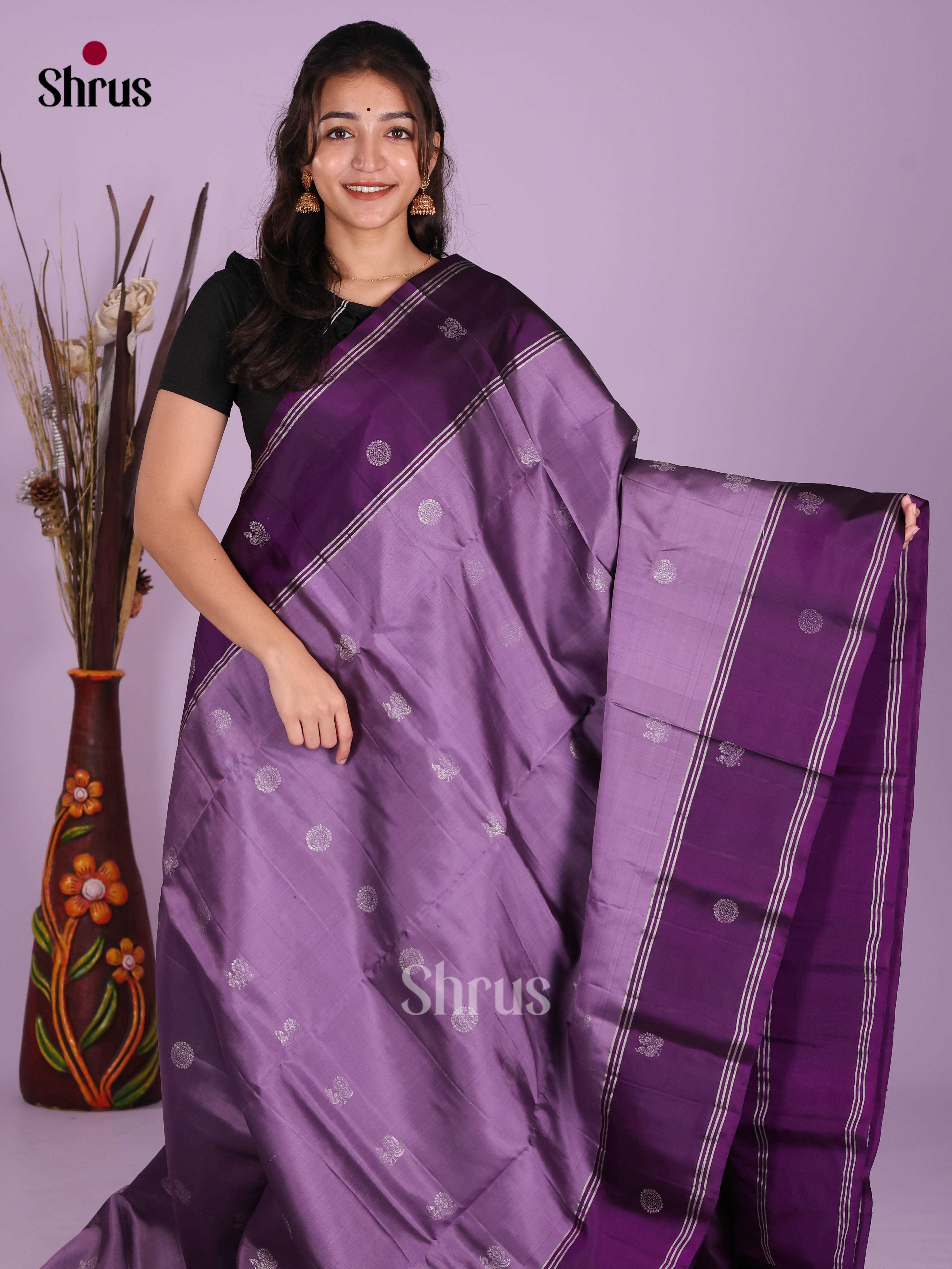 DKS10013 - Soft Silk (HR) Saree - Shop on Shrus.com