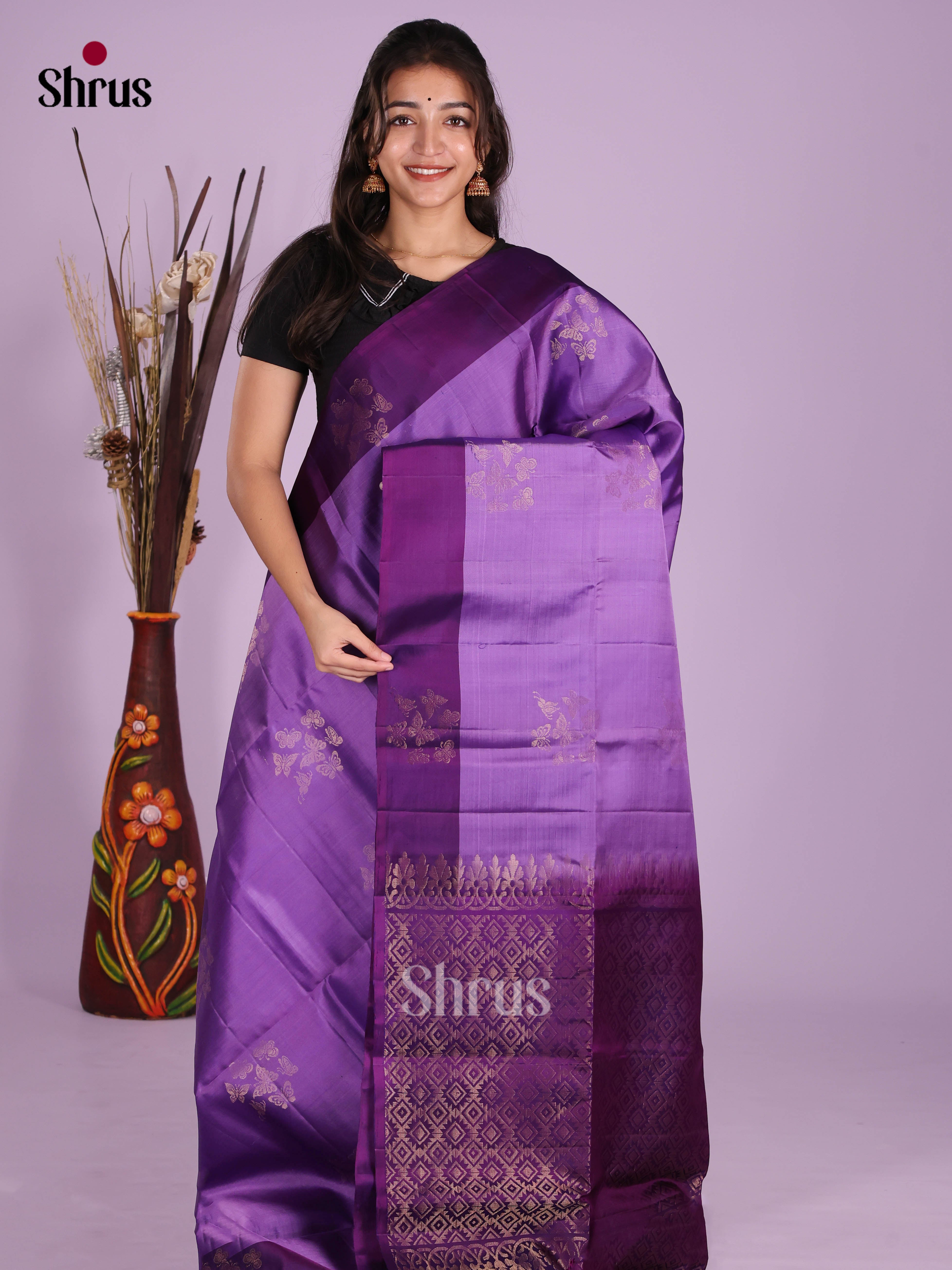 DKS10015 - Soft Silk (HR) Saree - Shop on Shrus.com
