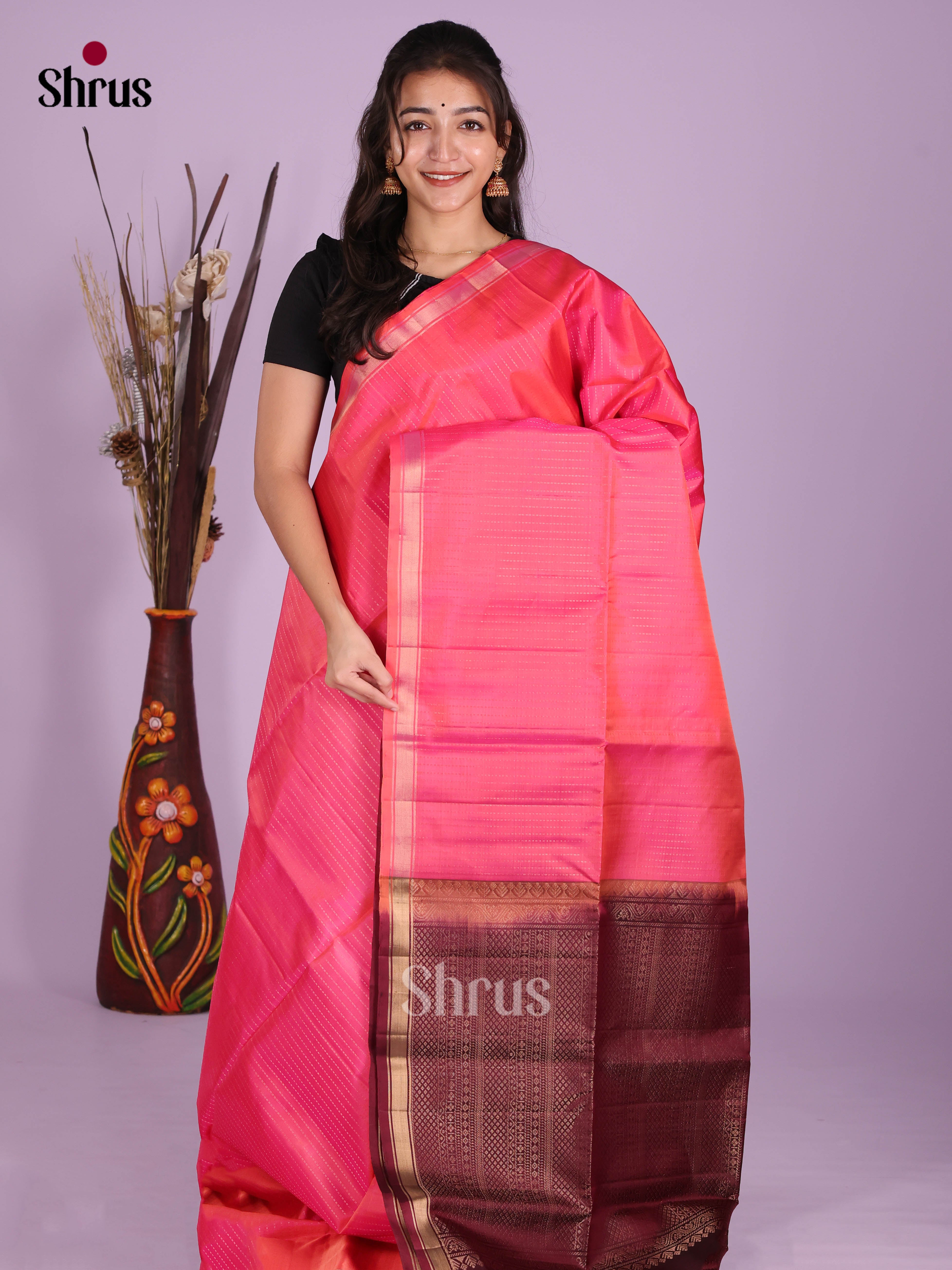 DKS10027 - Soft Silk (HR) Saree - Shop on Shrus.com