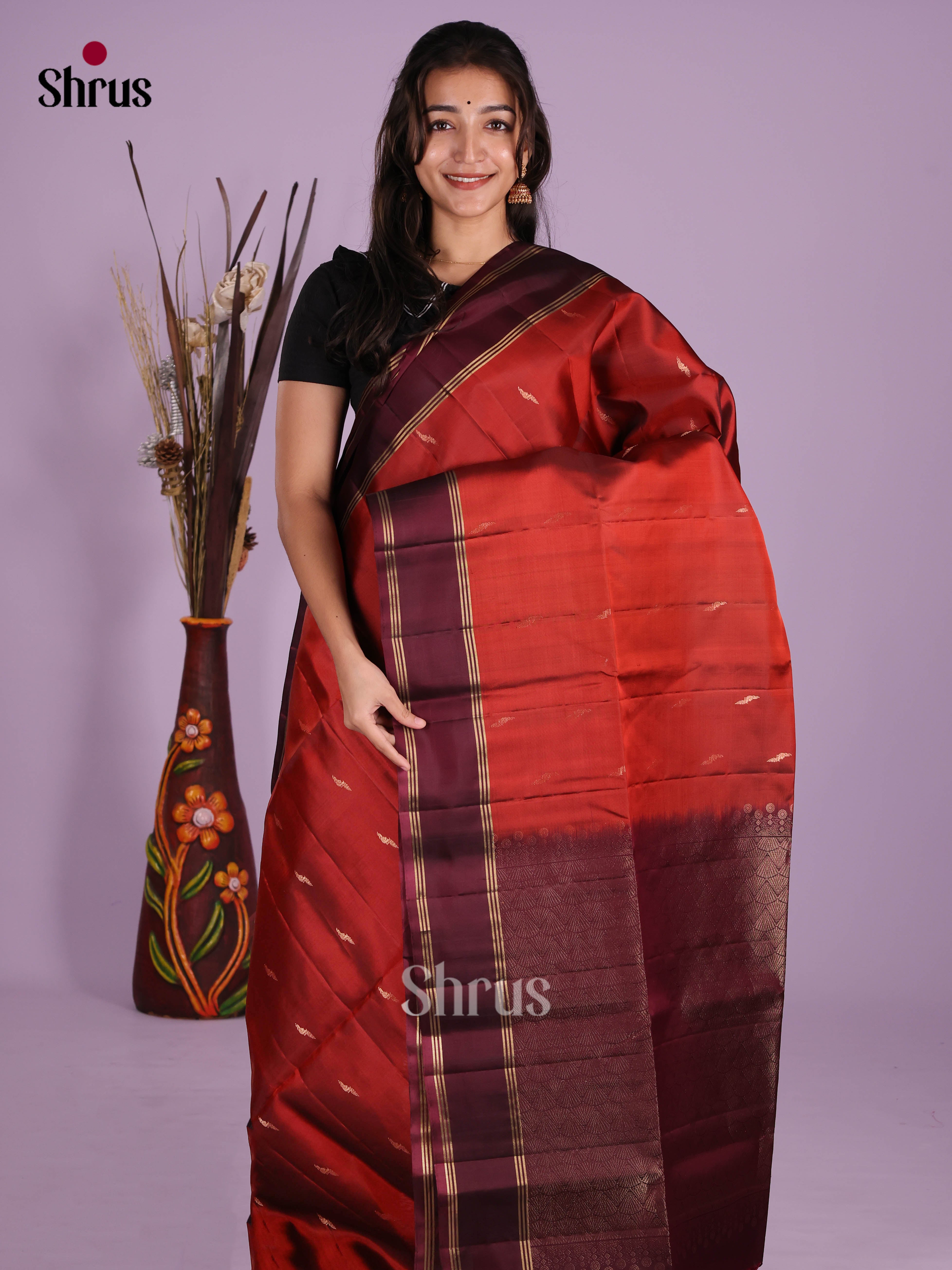 DKS10031 - Soft Silk (HR) Saree - Shop on Shrus.com