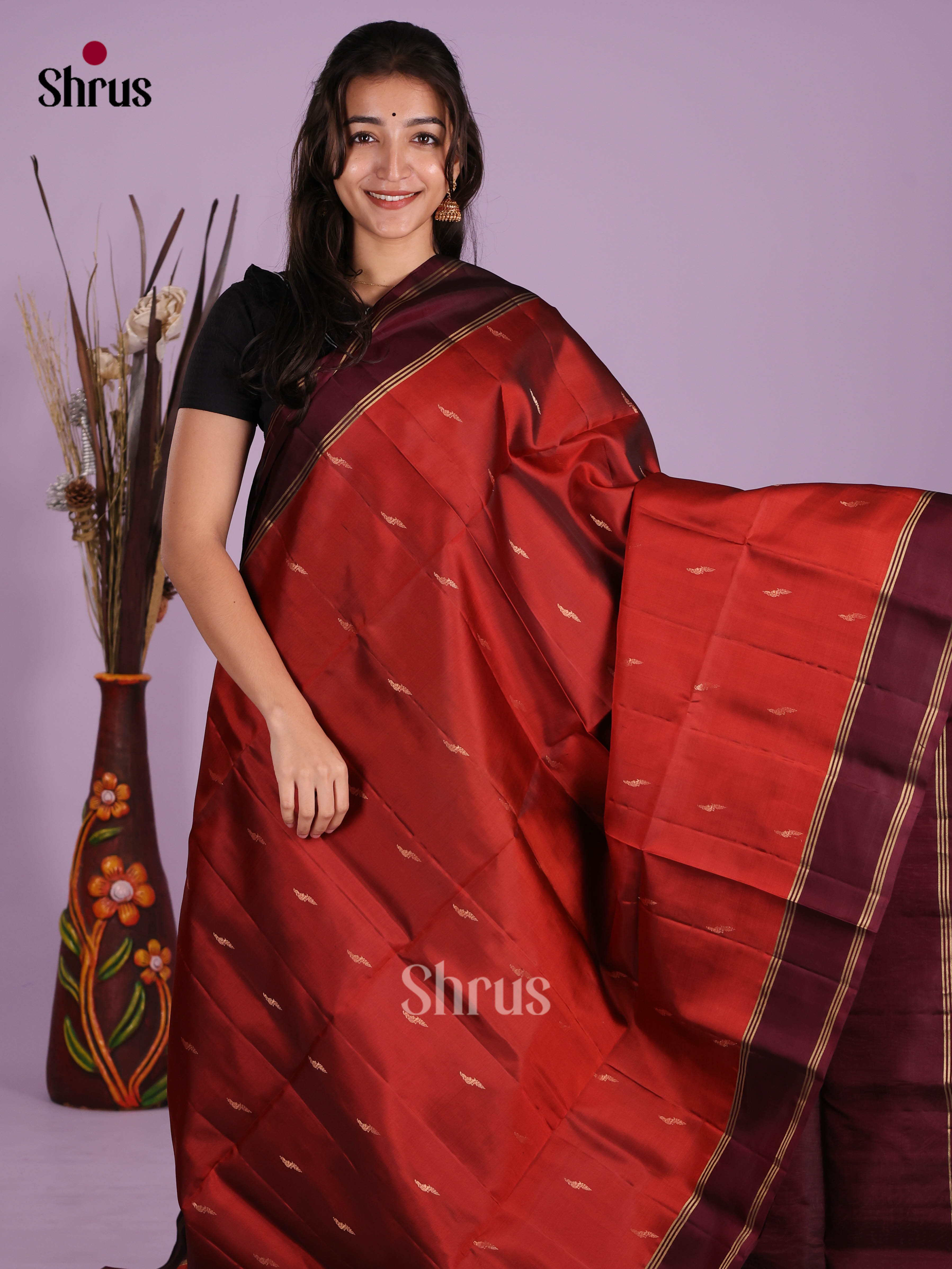 DKS10031 - Soft Silk (HR) Saree - Shop on Shrus.com