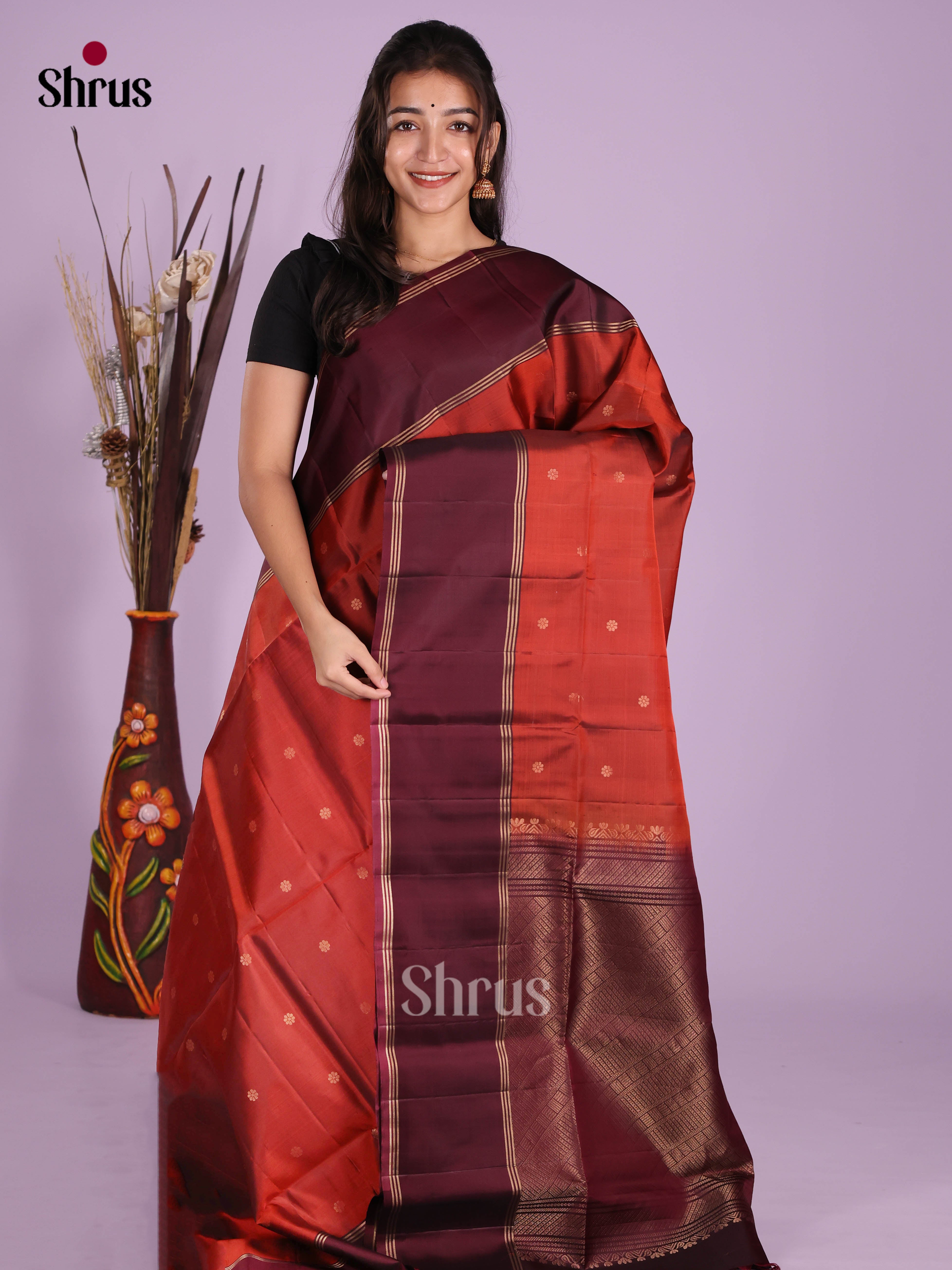 DKS10032 - Soft Silk (HR) Saree - Shop on Shrus.com
