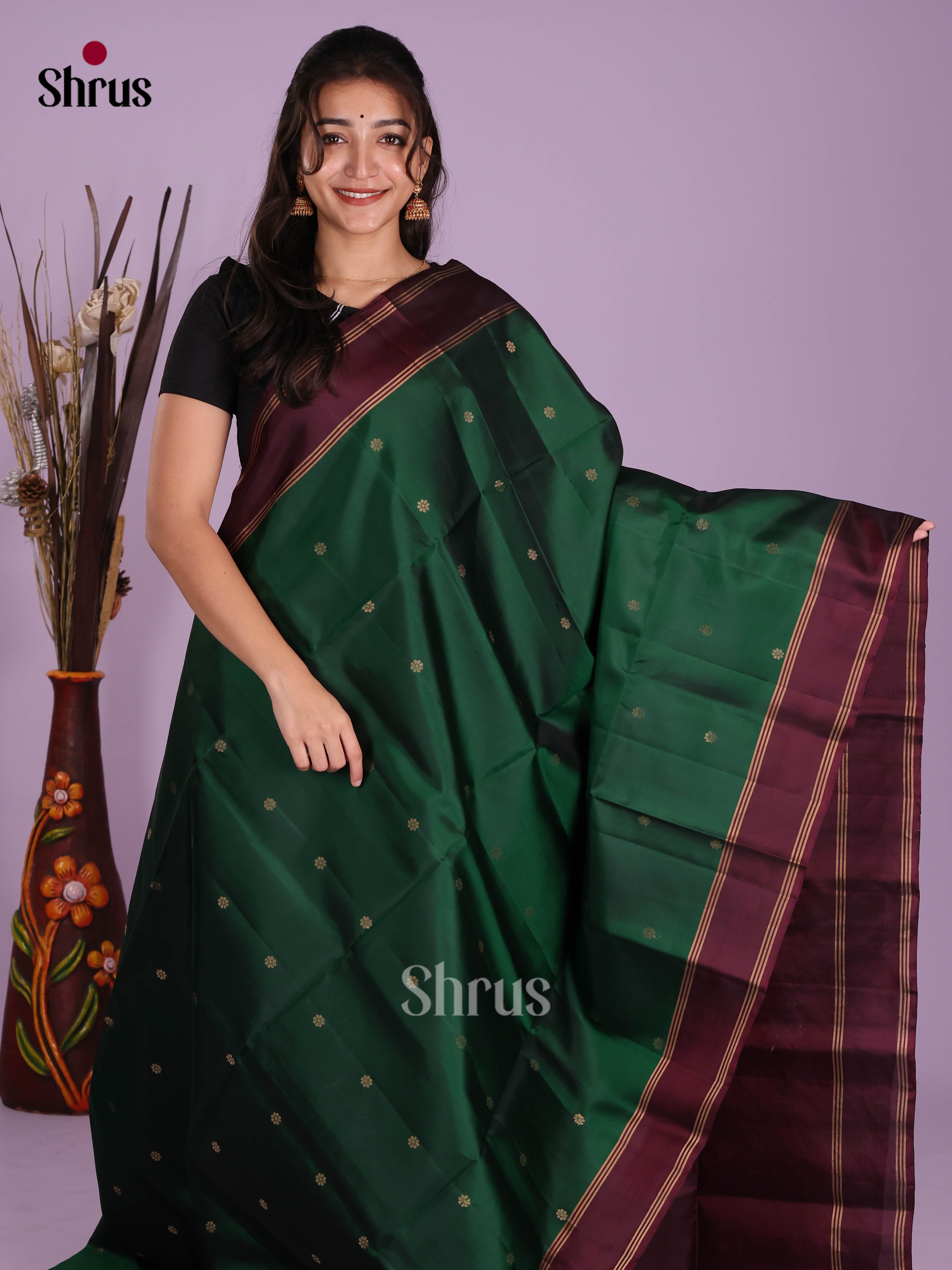 DKS10038 - Soft Silk (HR) Saree - Shop on Shrus.com
