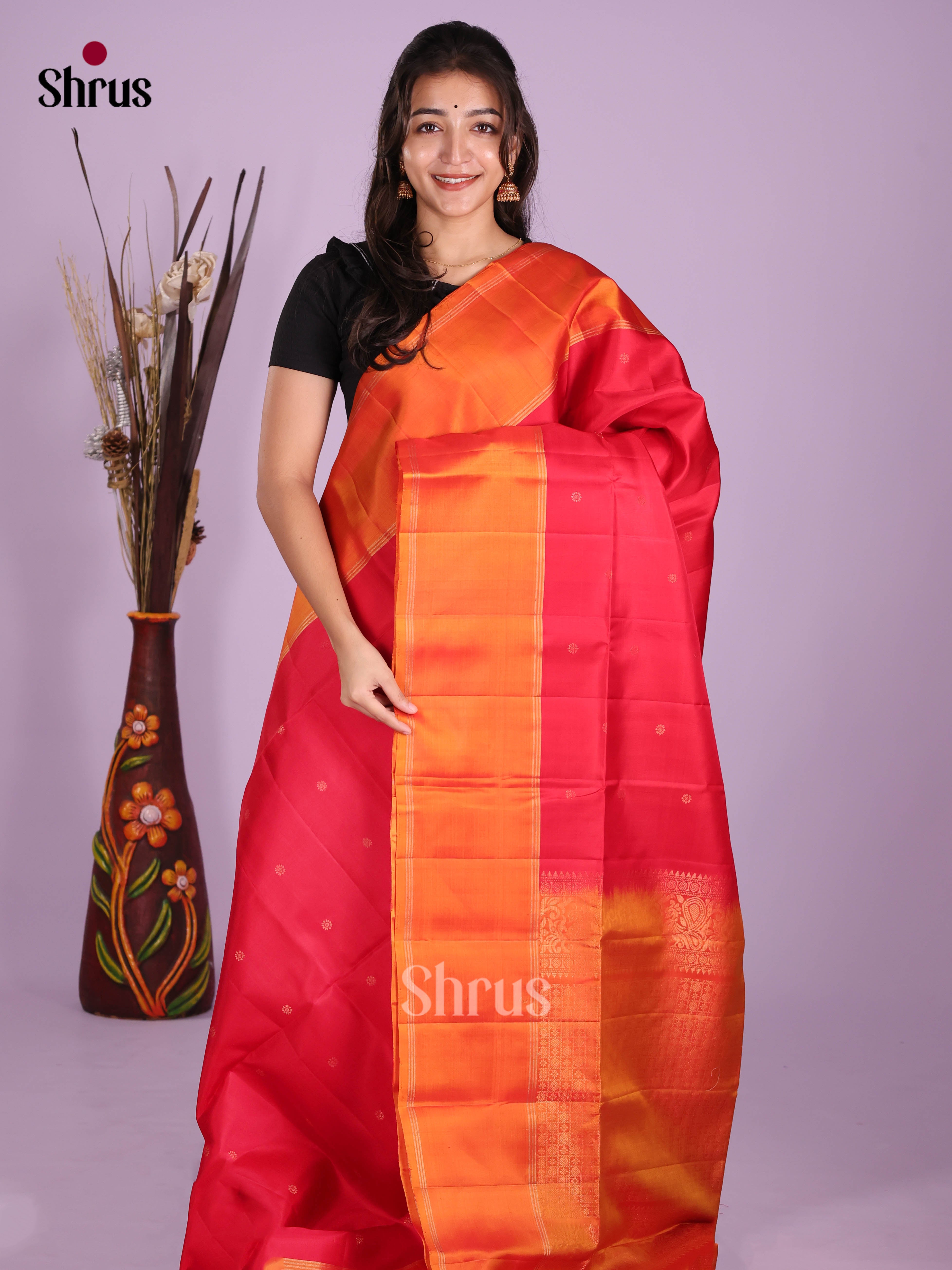 DKS10039 - Soft Silk (HR) Saree - Shop on Shrus.com