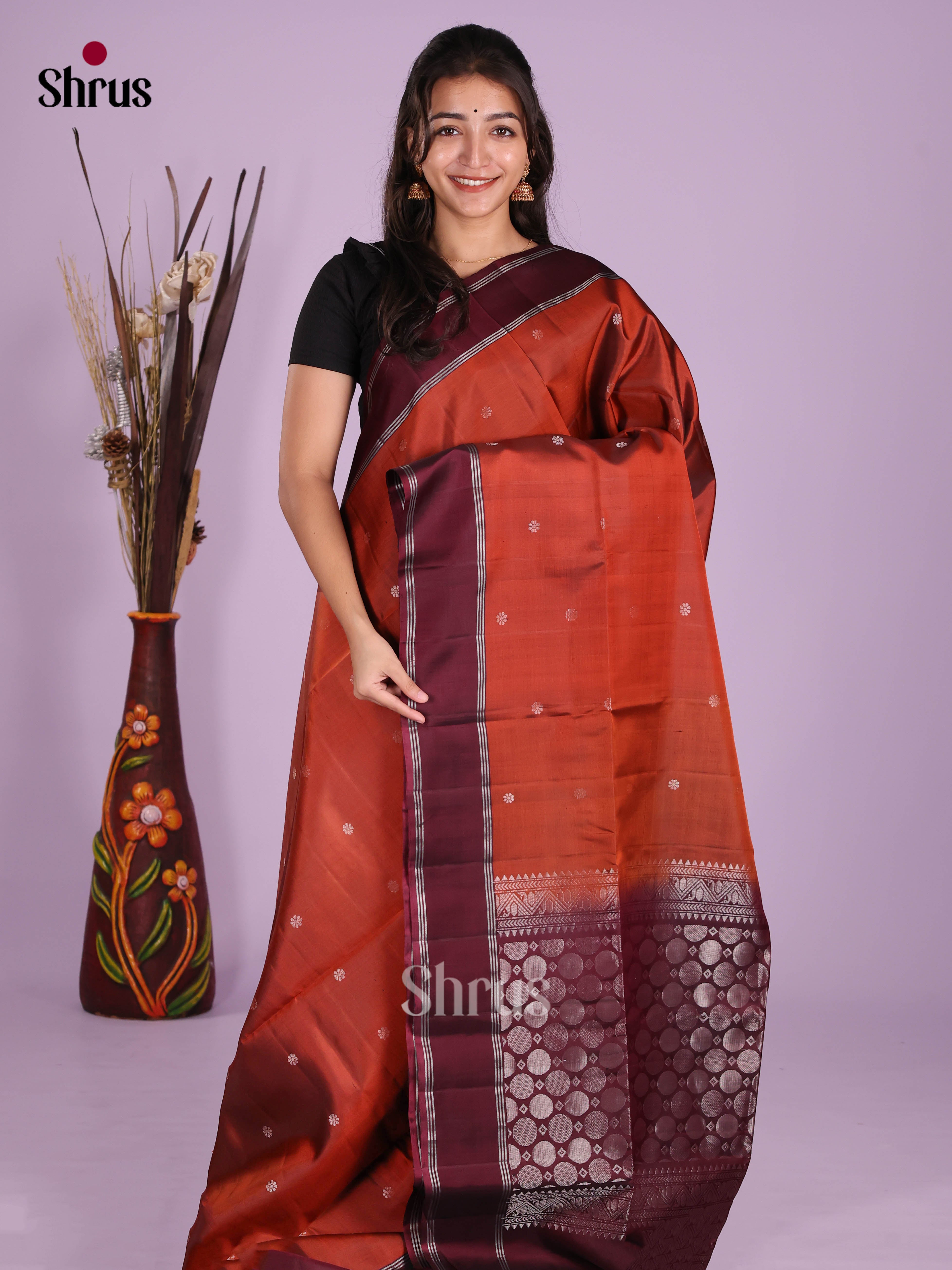 DKS10044 - Soft Silk (HR) Saree - Shop on Shrus.com