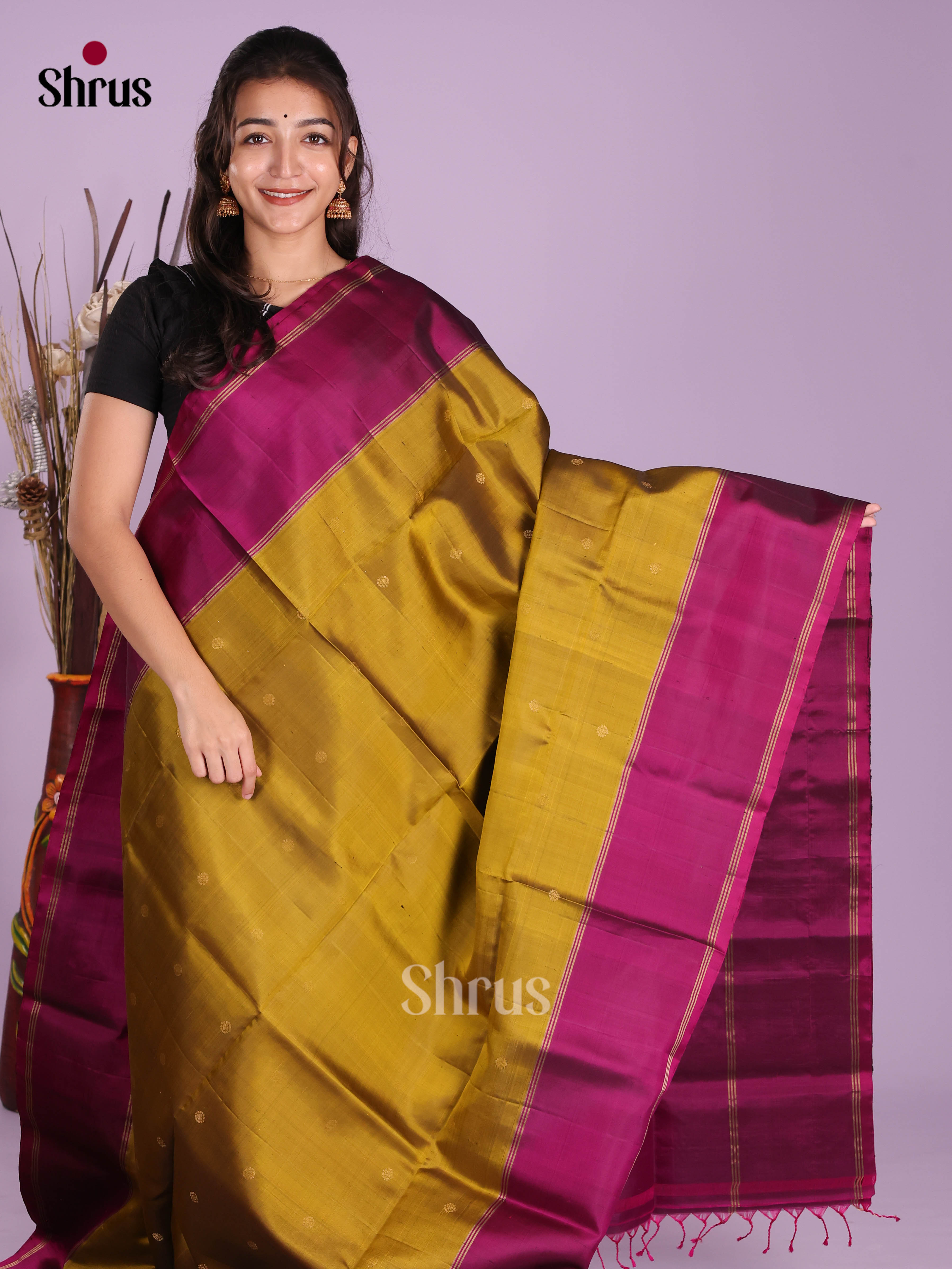 DKS10046 - Soft Silk (HR) Saree - Shop on Shrus.com