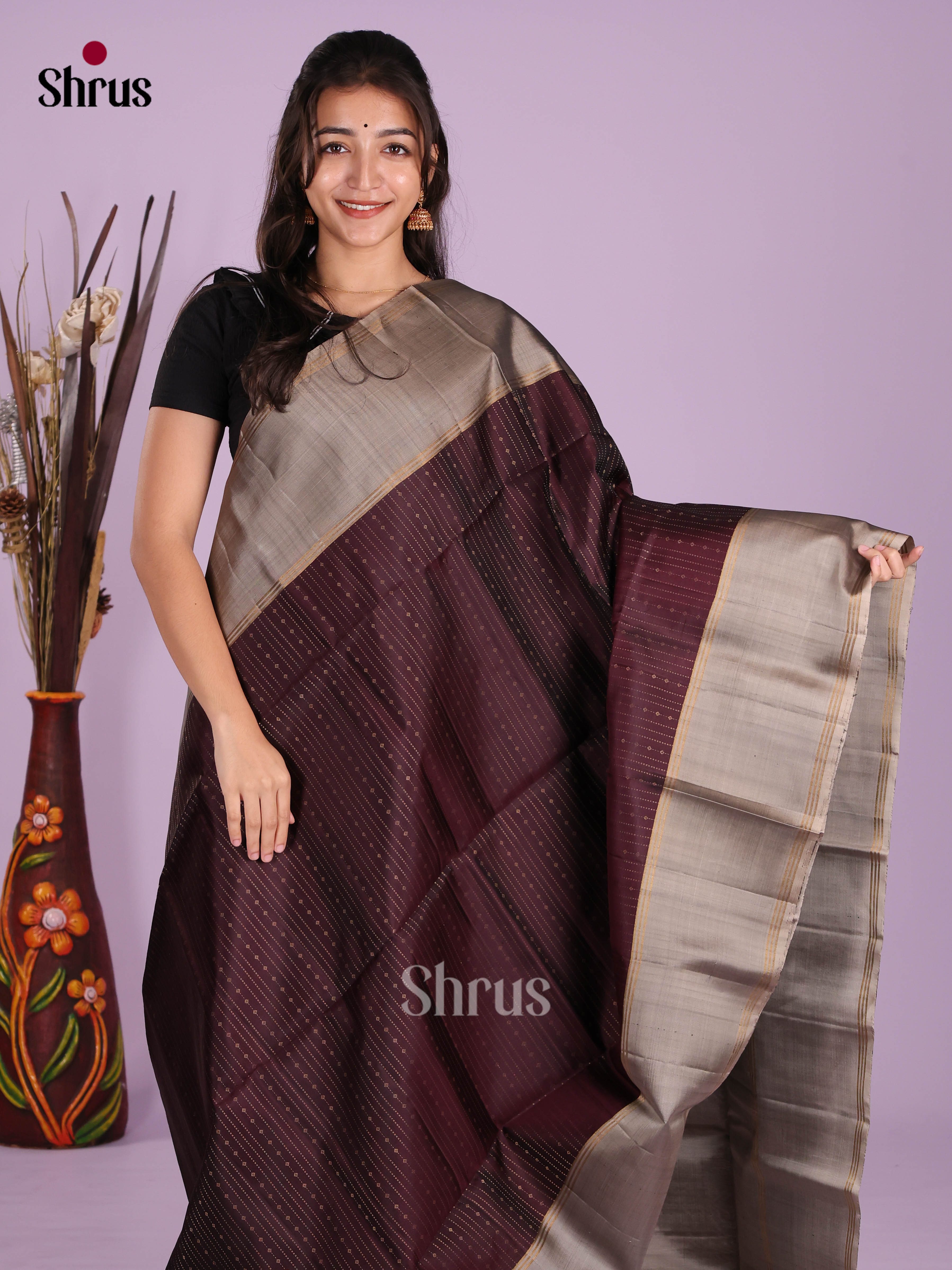 DKS10063 - Soft Silk (HR) Saree - Shop on Shrus.com