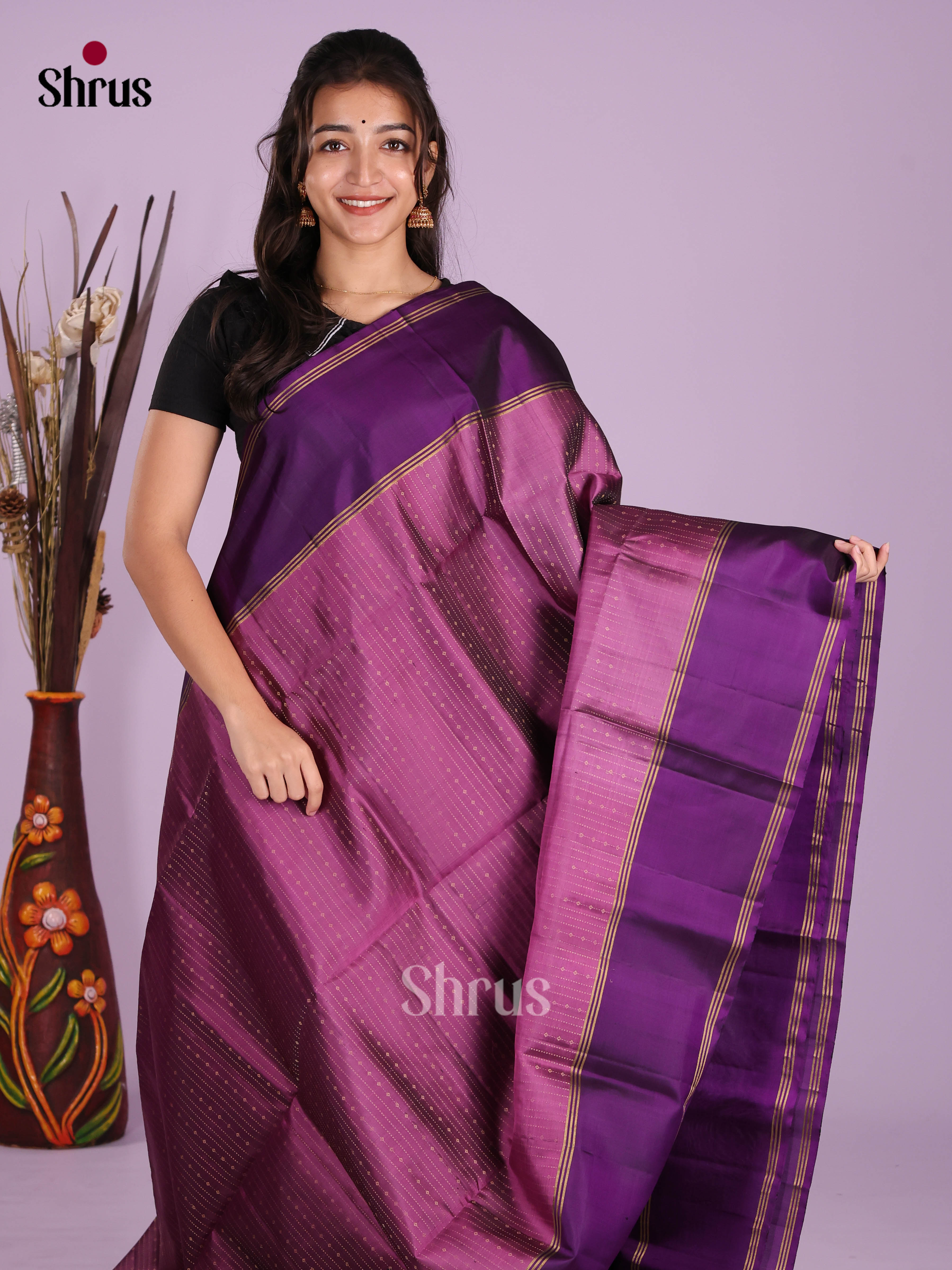DKS10066 - Soft Silk (HR) Saree - Shop on Shrus.com