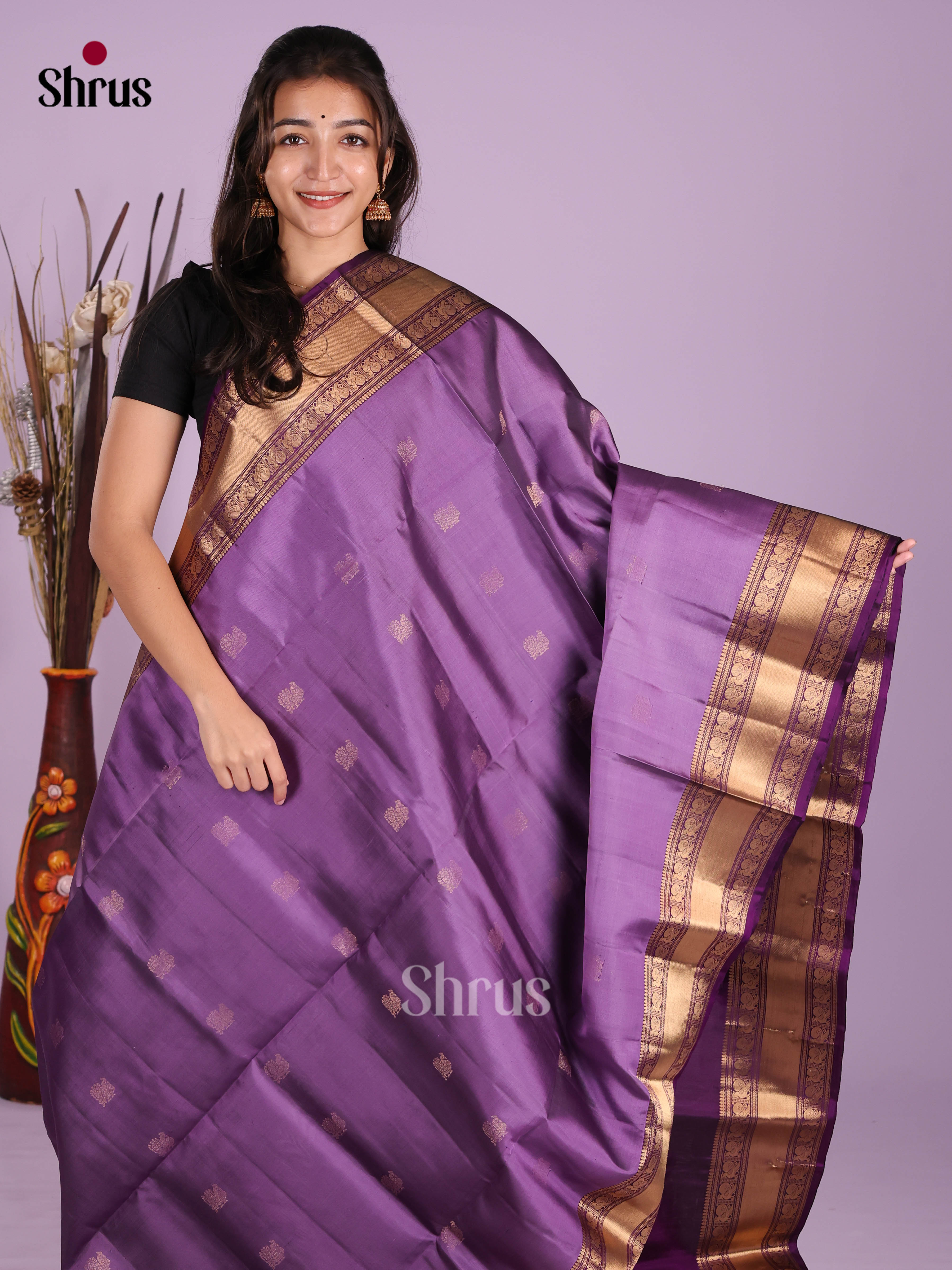 DKS10072 - Soft Silk (HR) Saree - Shop on Shrus.com