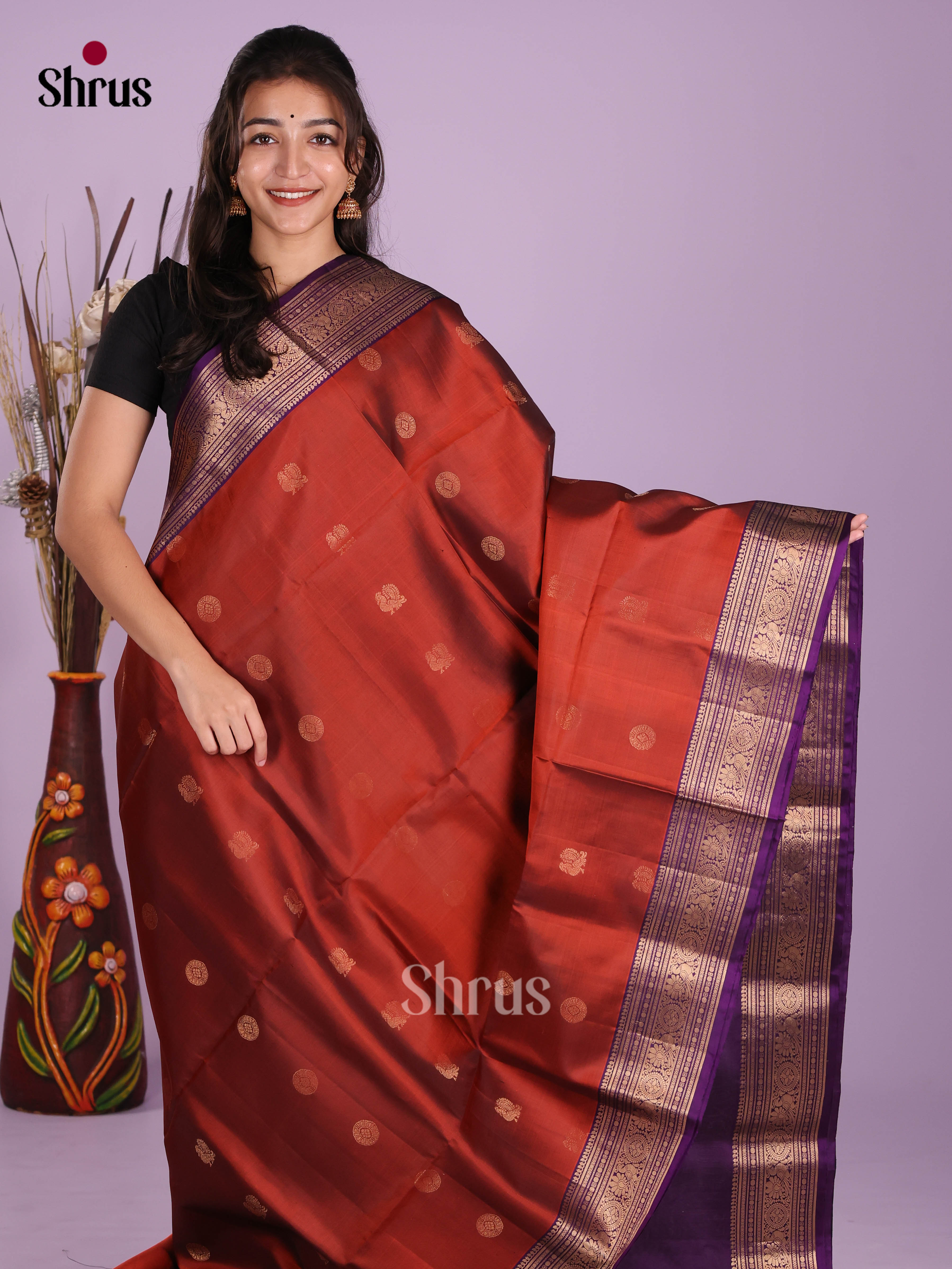 DKS10077 - Soft Silk (HR) Saree - Shop on Shrus.com