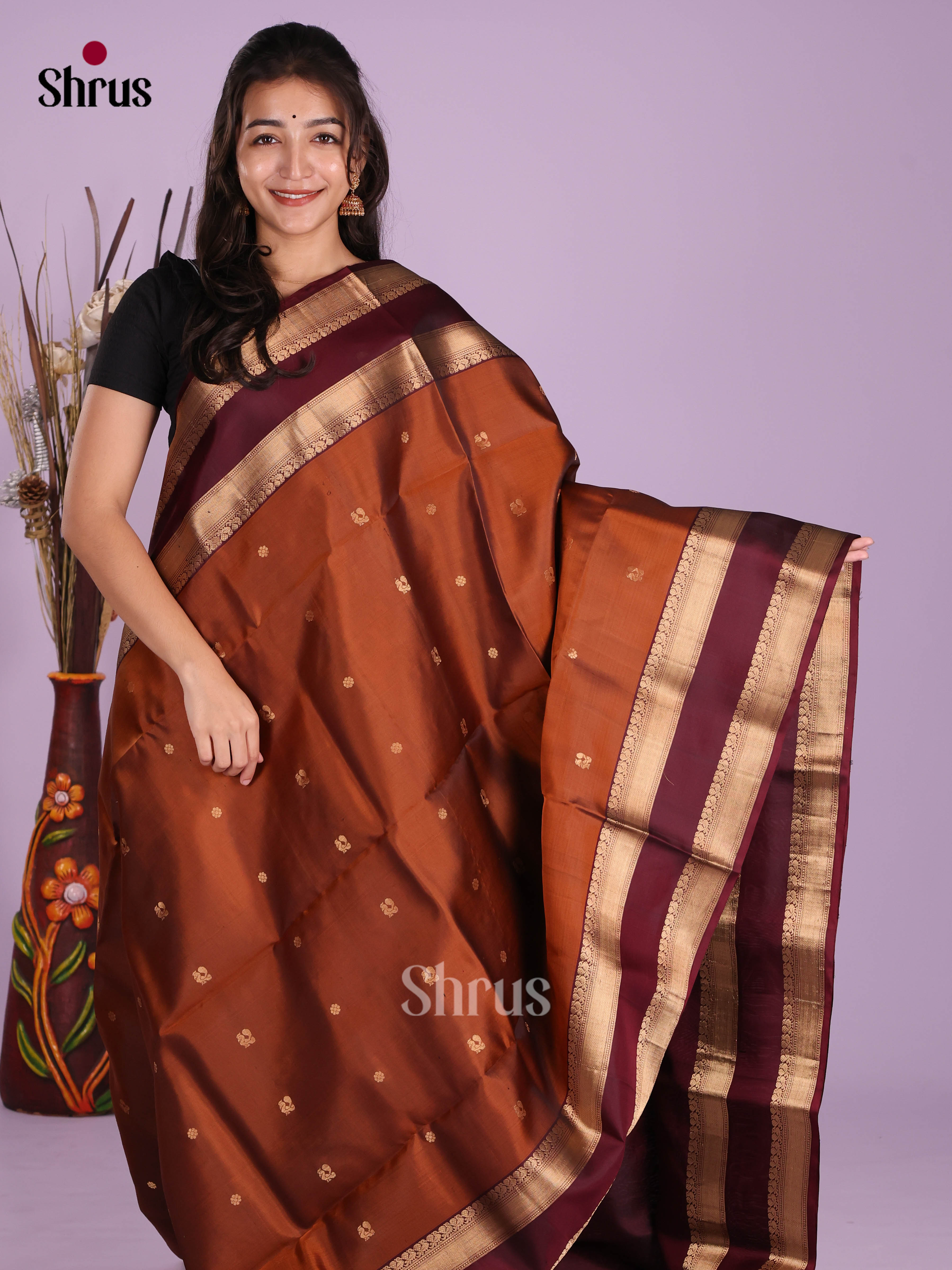DKS10081 - Soft Silk (HR) Saree - Shop on Shrus.com