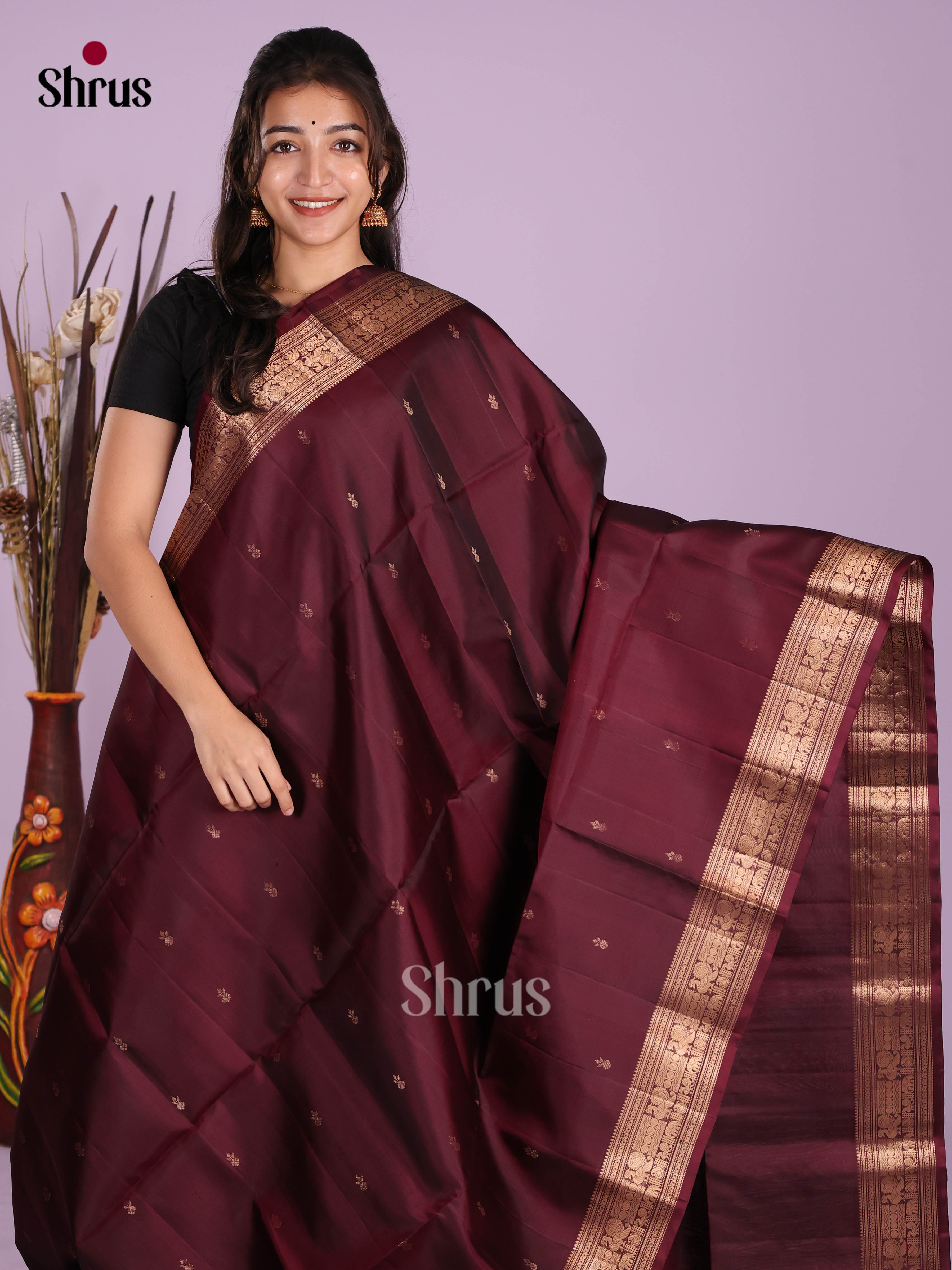 DKS10087 - Soft Silk (HR) Saree - Shop on Shrus.com