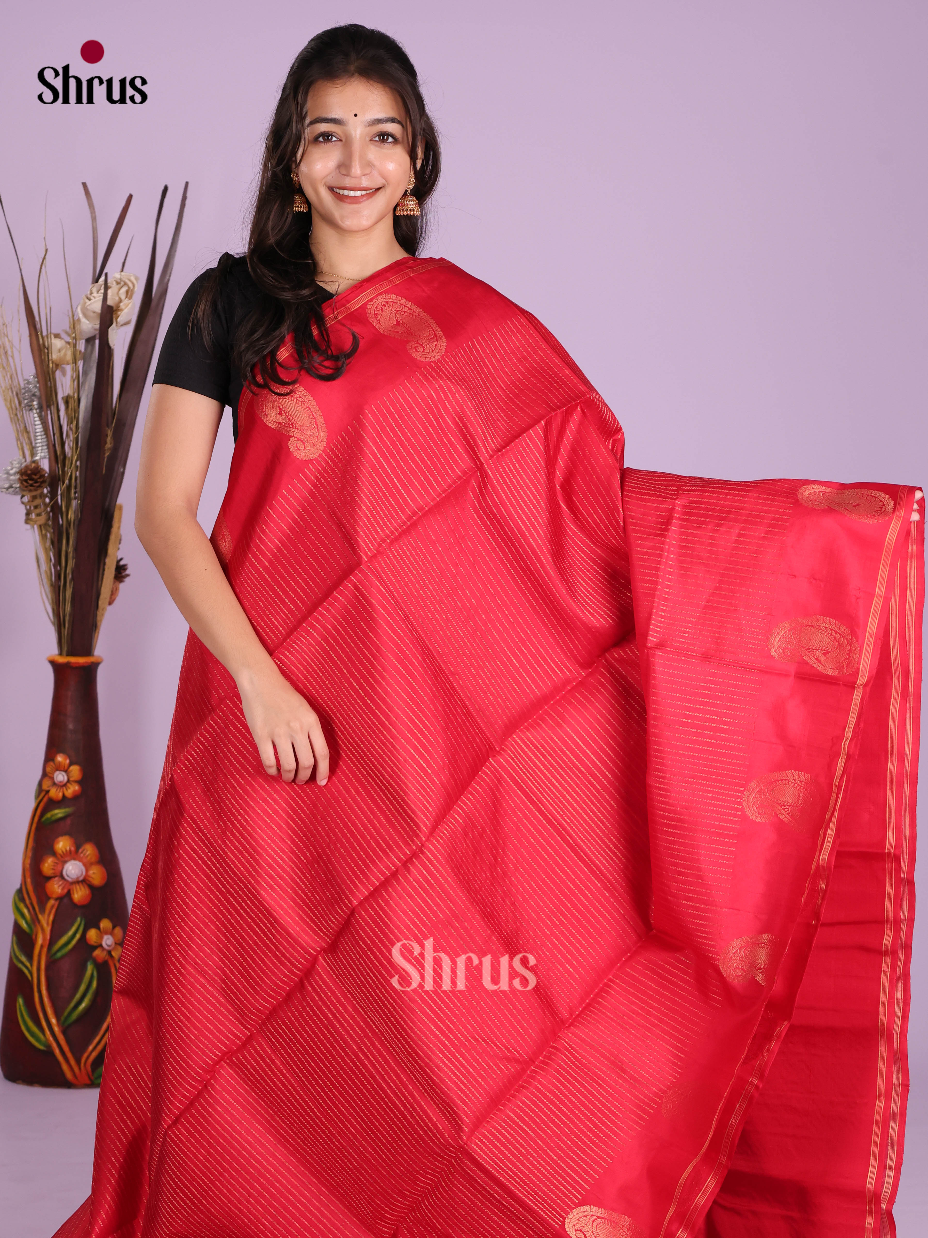 DKS10096 - Soft Silk (HR) Saree - Shop on Shrus.com