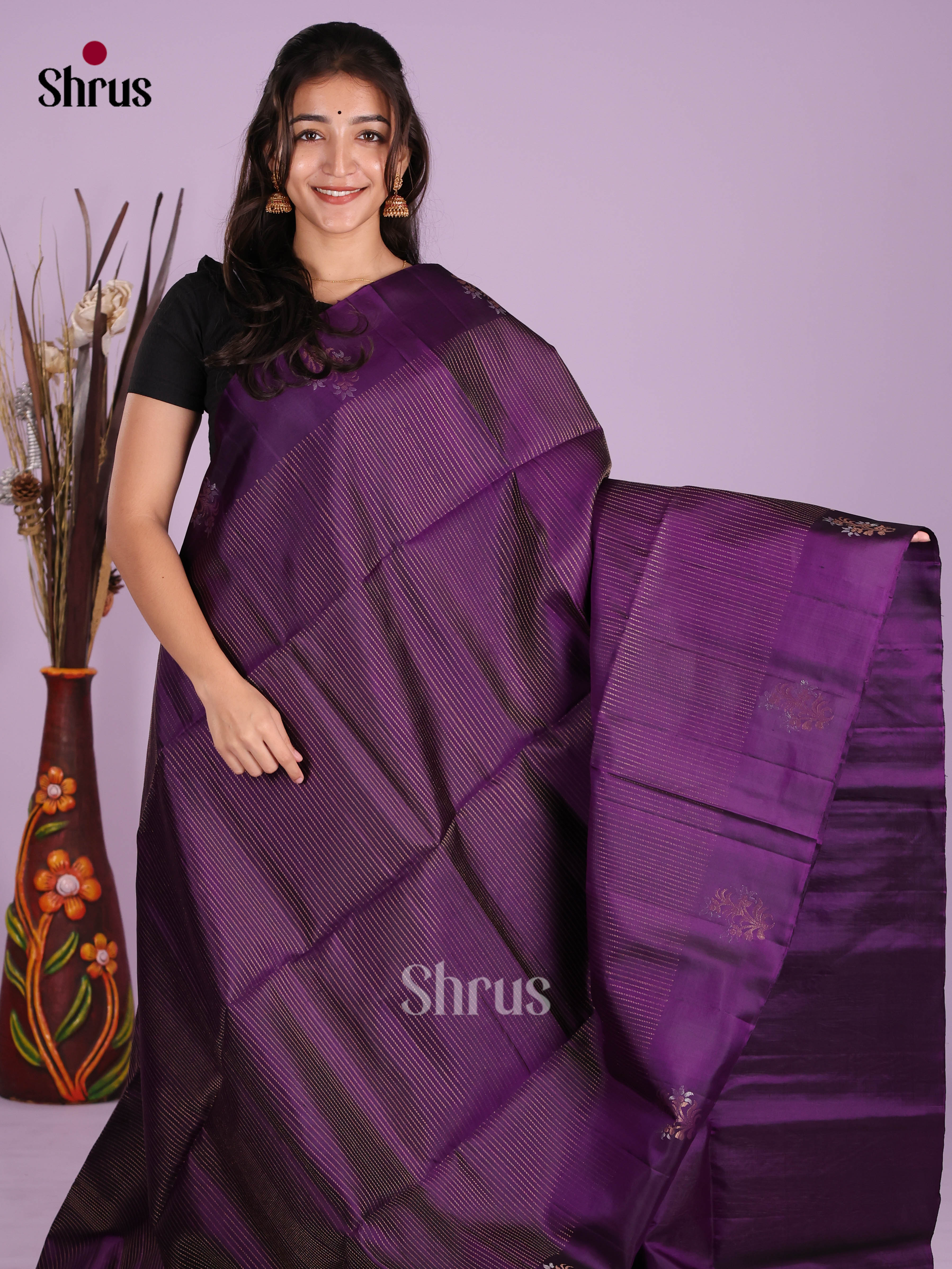 DKS10116 - Soft Silk (HR) Saree - Shop on Shrus.com
