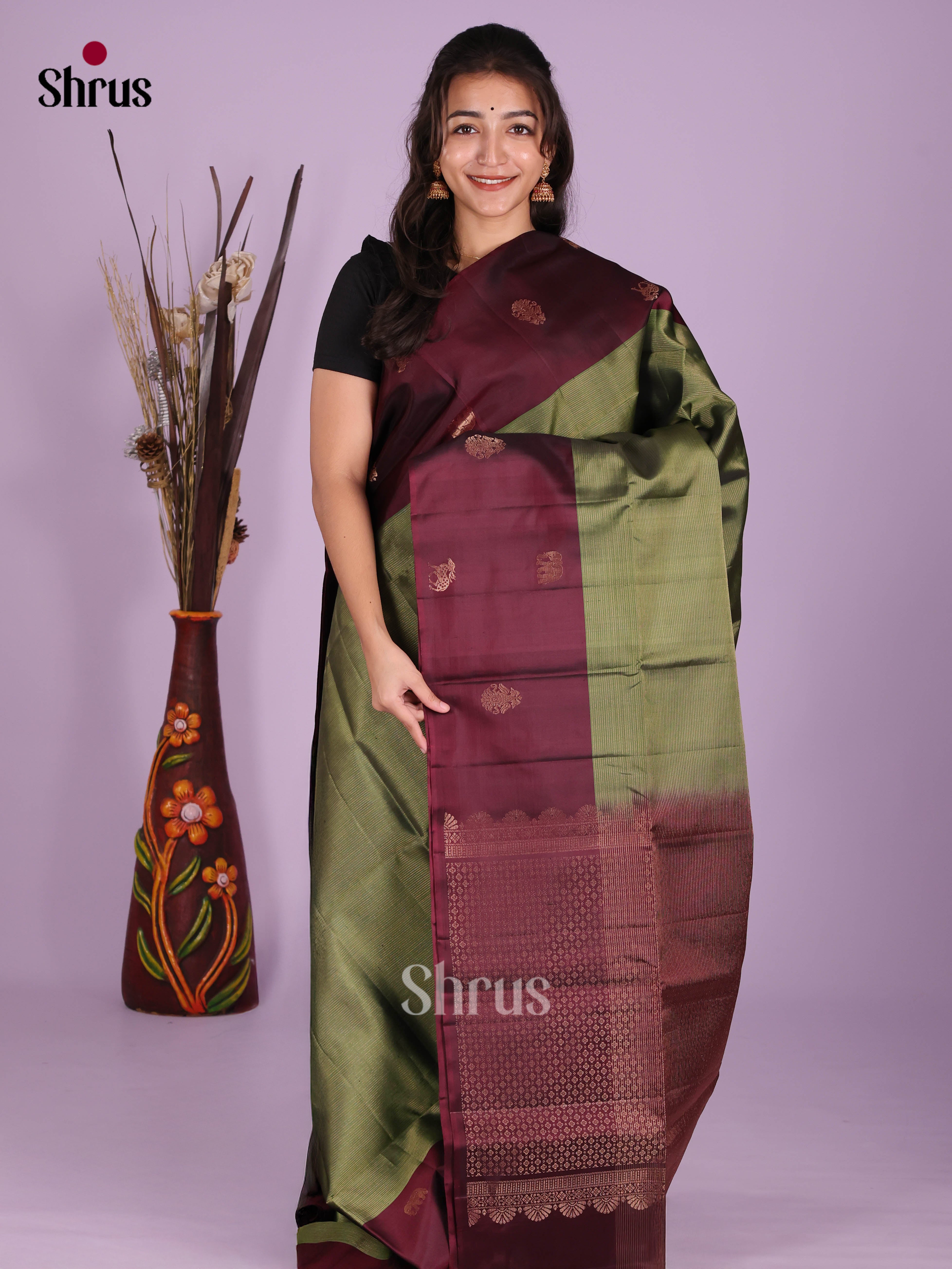 DKS10129 - Soft Silk (HR) Saree - Shop on Shrus.com