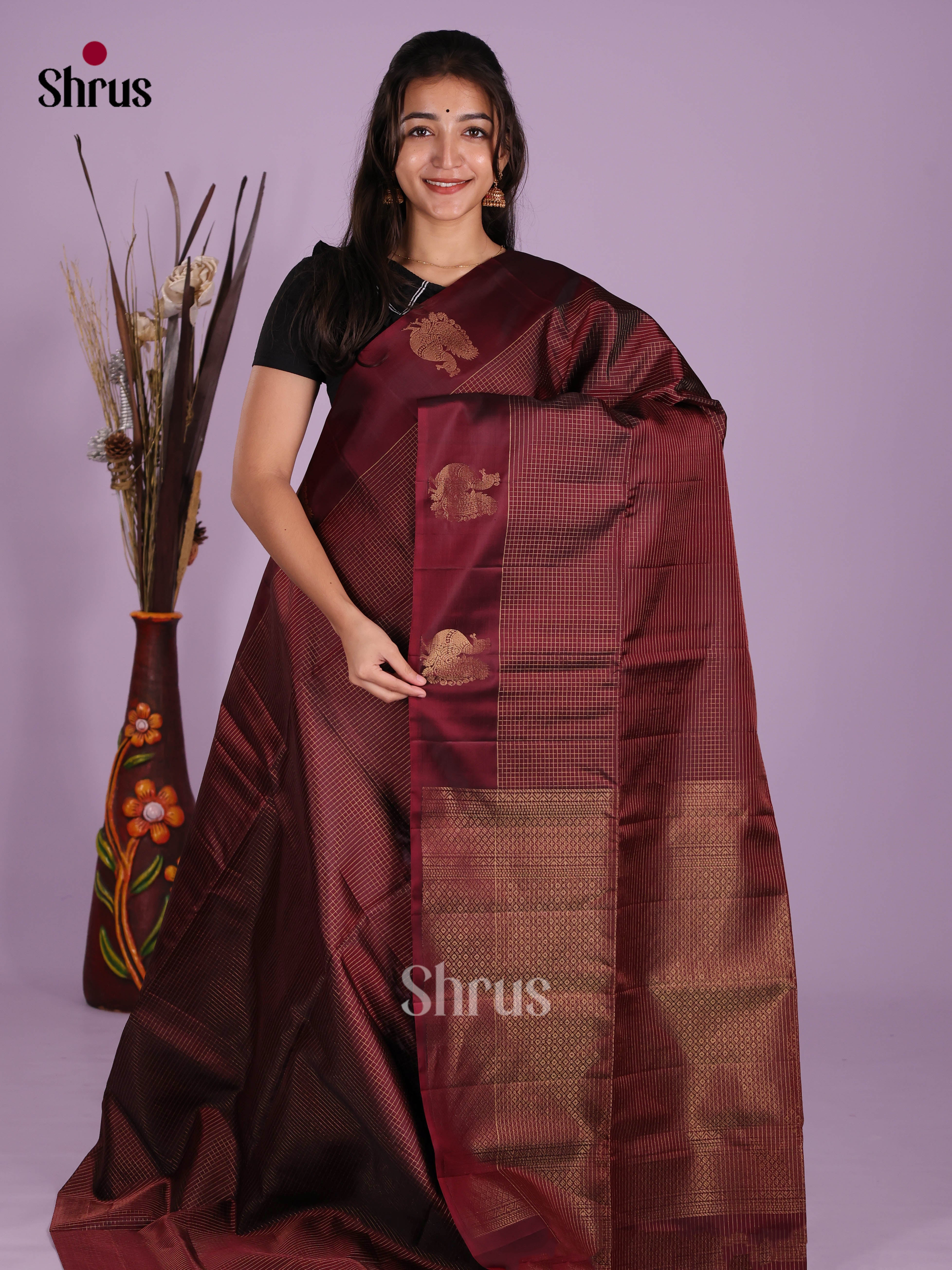 DKS10132 - Soft Silk (HR) Saree - Shop on Shrus.com