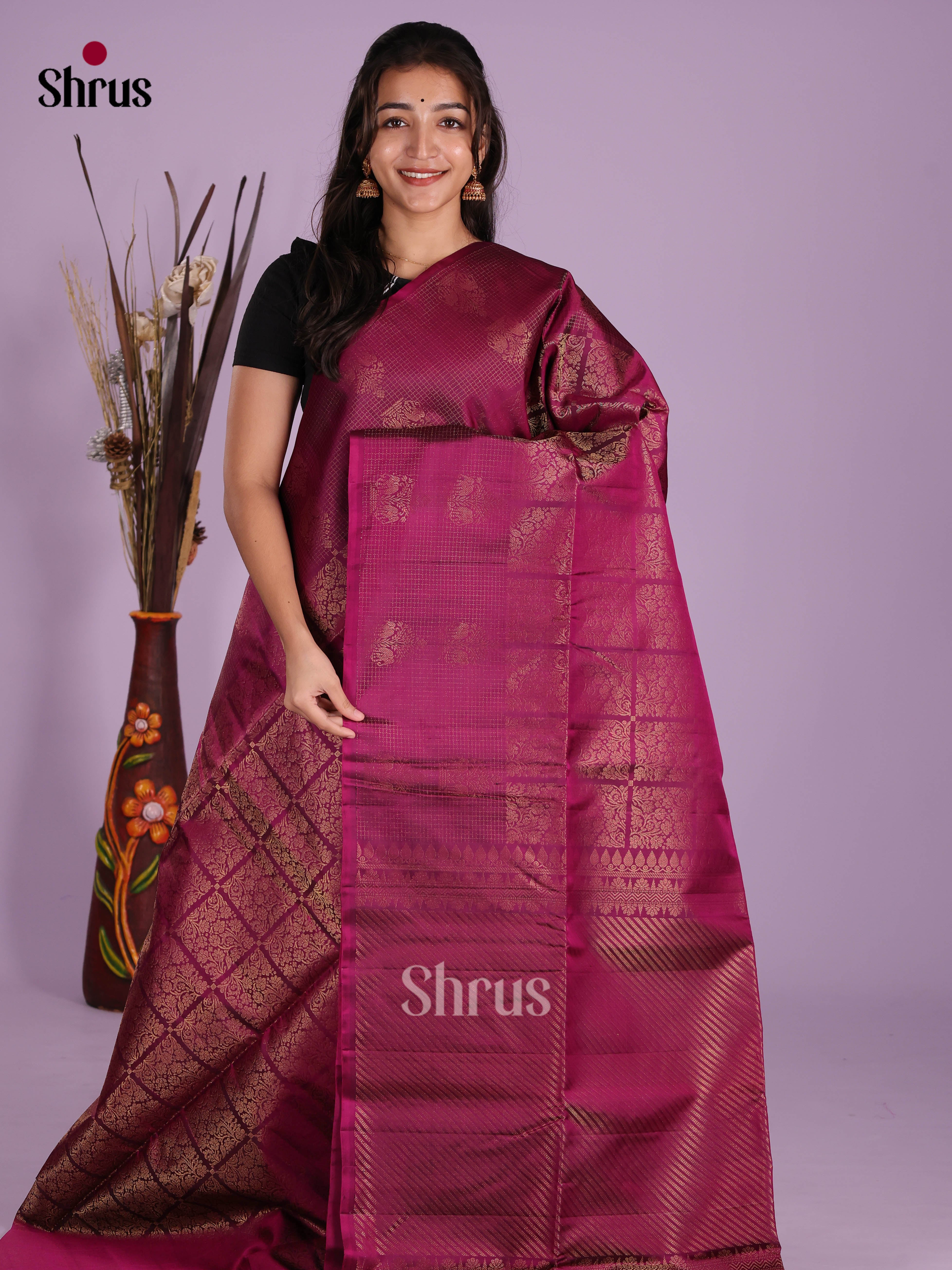 DKS10147 - Soft Silk (HR) Saree - Shop on Shrus.com