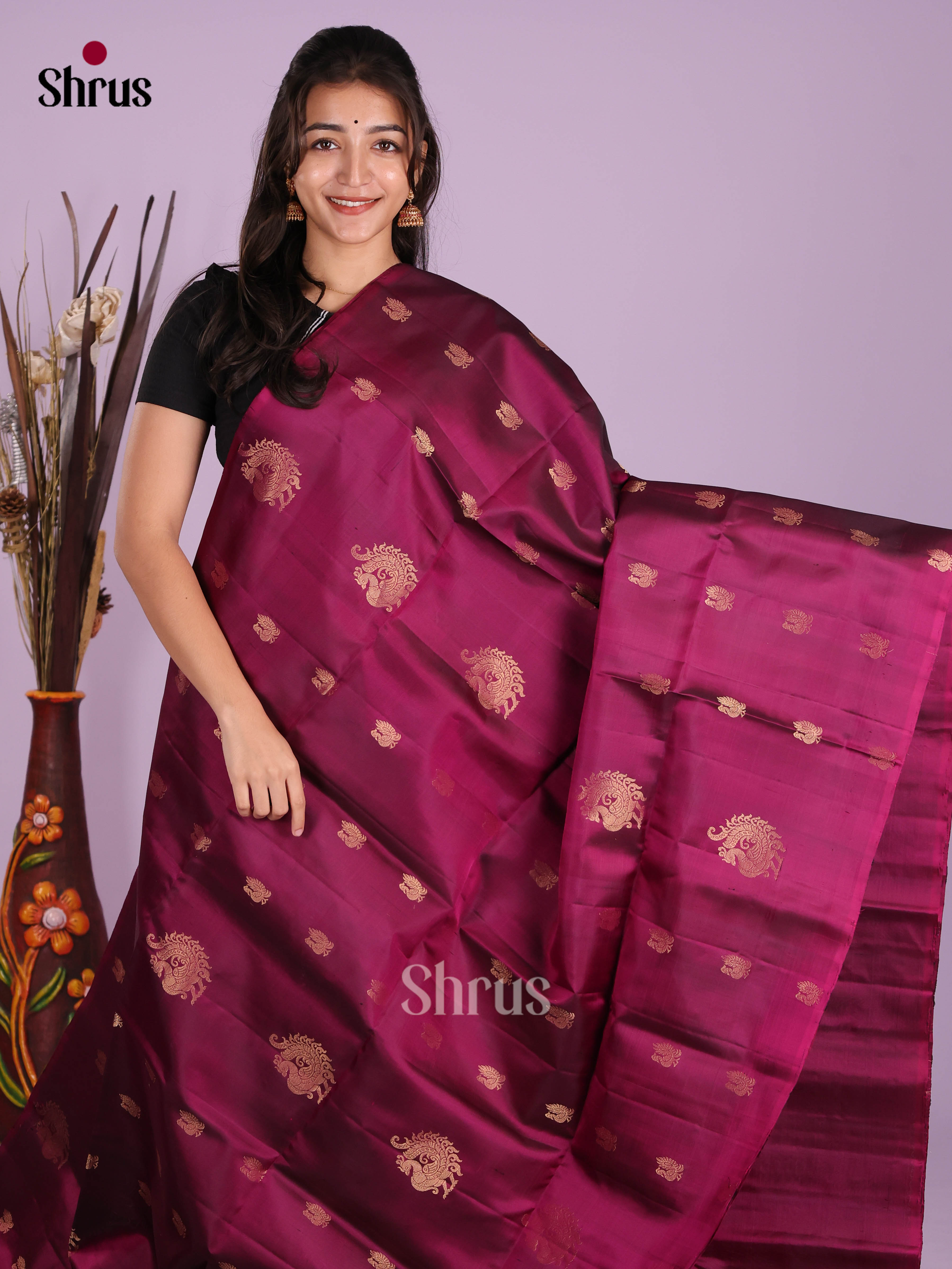 DKS10156 - Soft Silk (HR) Saree - Shop on Shrus.com